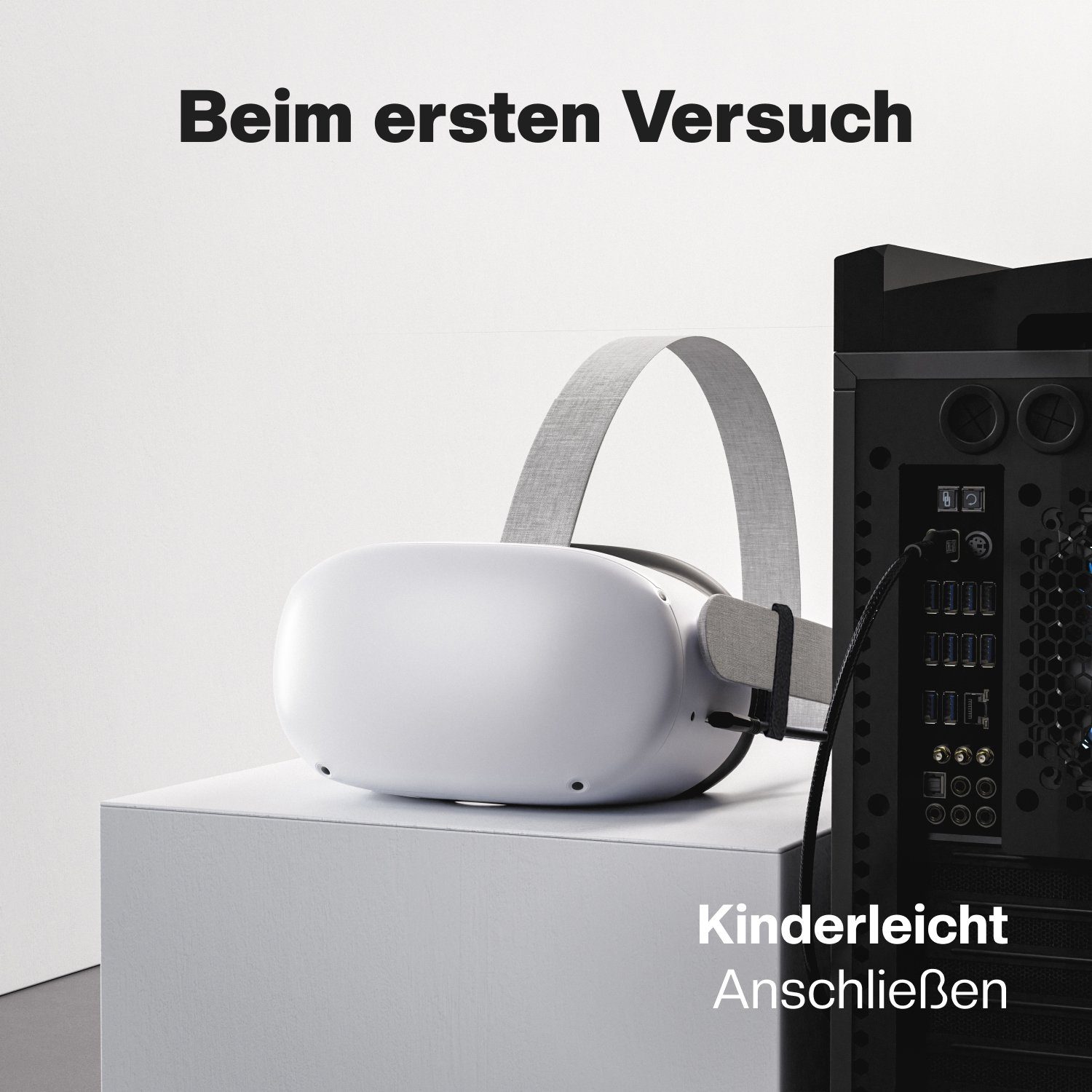 CABLETEX 5m USB-C Link Kabel für Meta Oculus Quest 3 & 2, Laden & Spielen Spielkonsolenzubehörkabel, USB C, USB-C, USB-C, USB C (500 cm), Nylonmantel/Winkelstecker