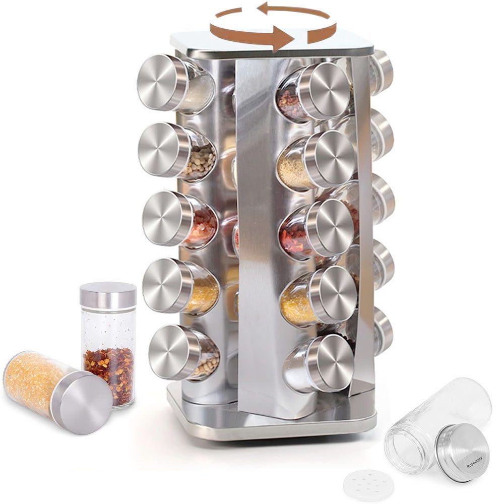 SURFOU Gewürzregal Gewürzkarussell Gewürzgläser Stehend Gewürz günstig online kaufen