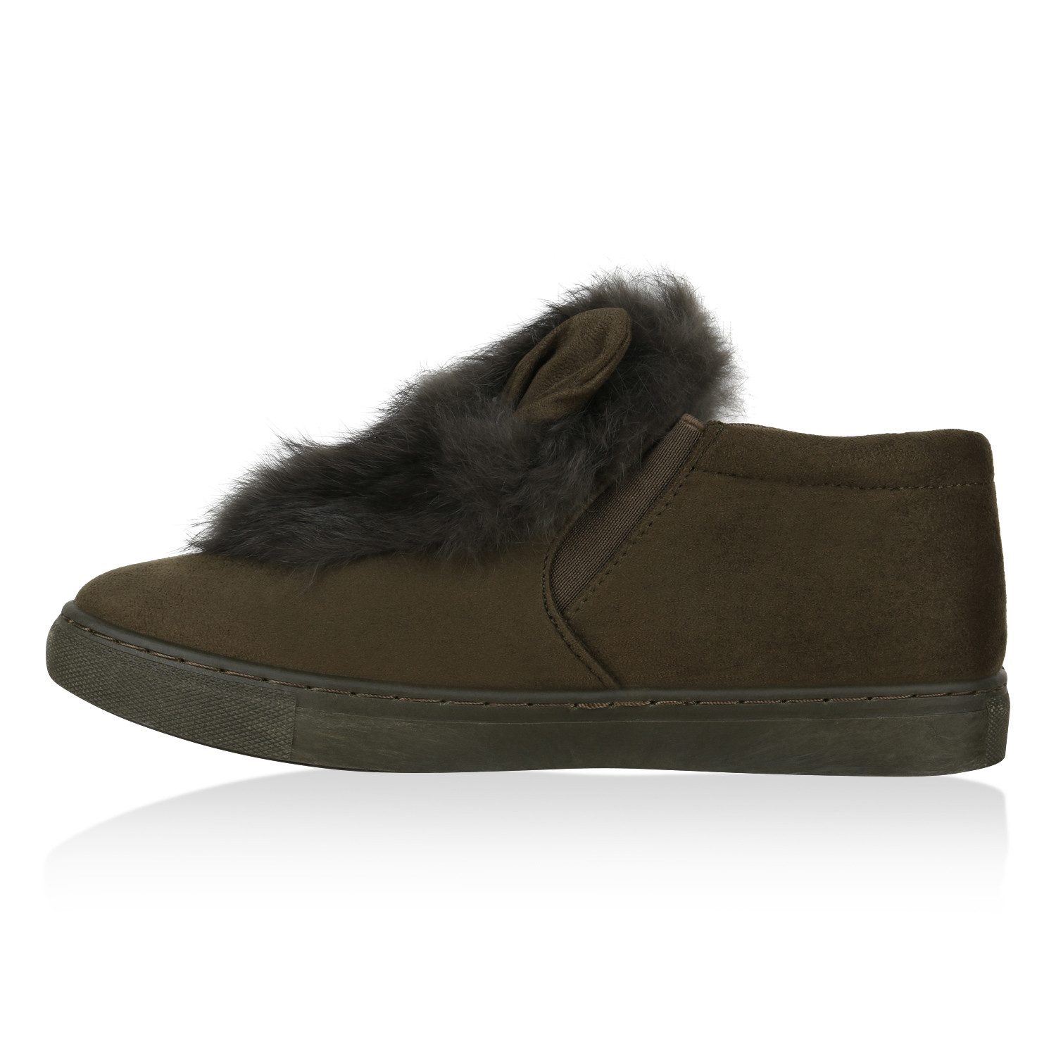 VAN HILL 825606 Slip-On Sneaker Damen Slip On Sneaker Fell Slippers Wildled günstig online kaufen