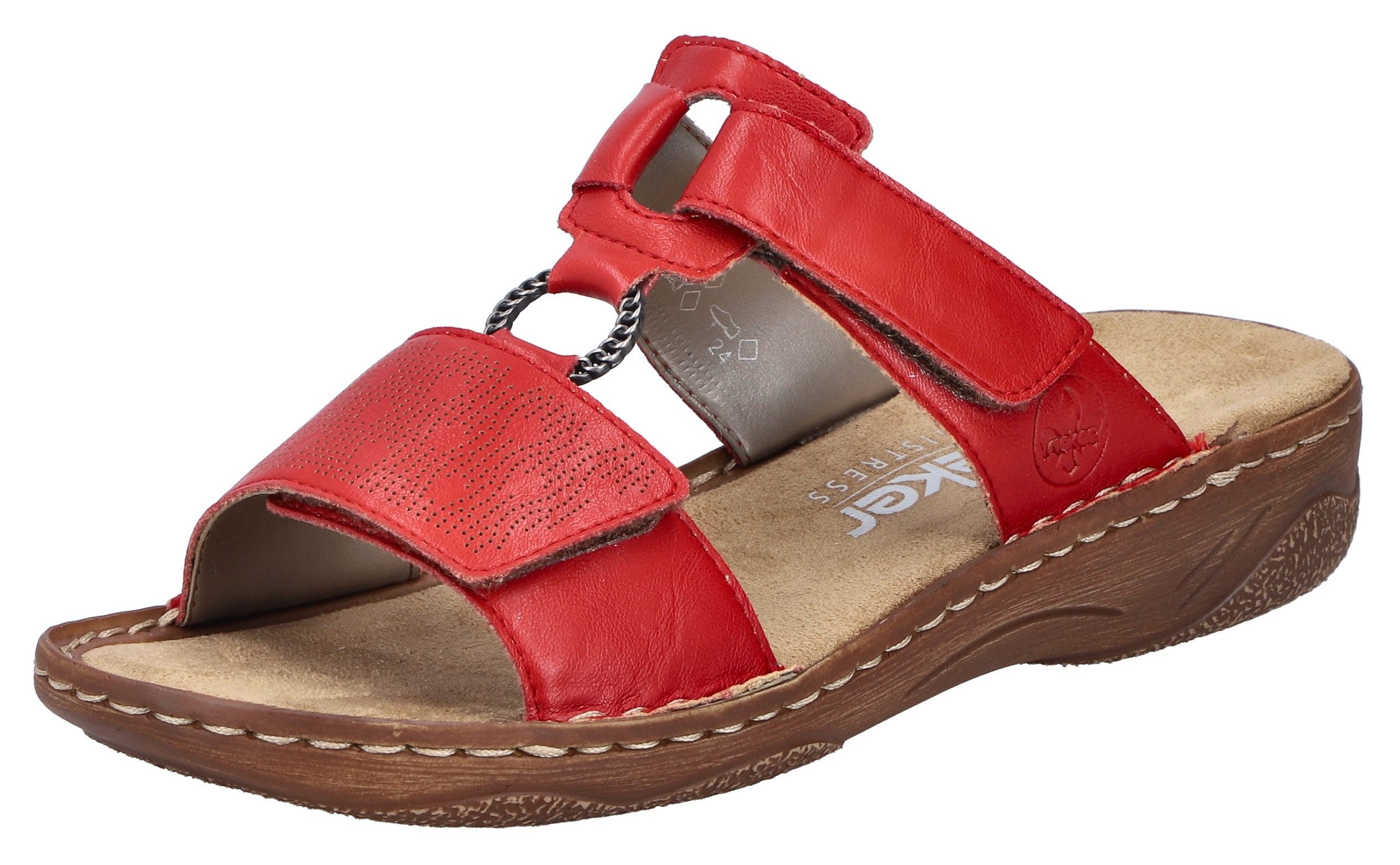 Rieker Pantolette Sommerschuh, Schlappen, Urlaubschuh, Klettschuh günstig online kaufen