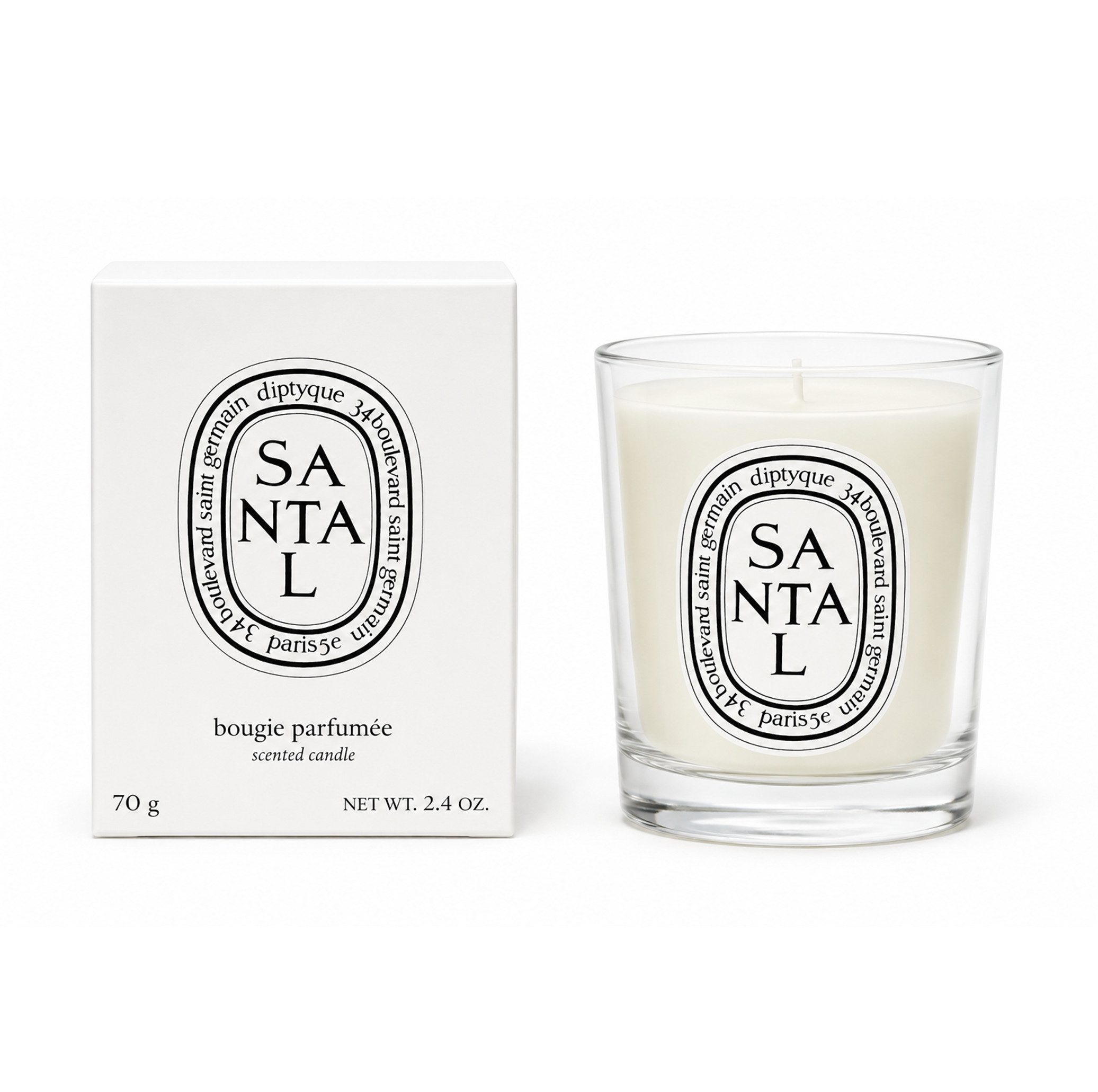 Diptyque Duftkerze Diptyque Santal bougie parfumee scented Kerze 70g