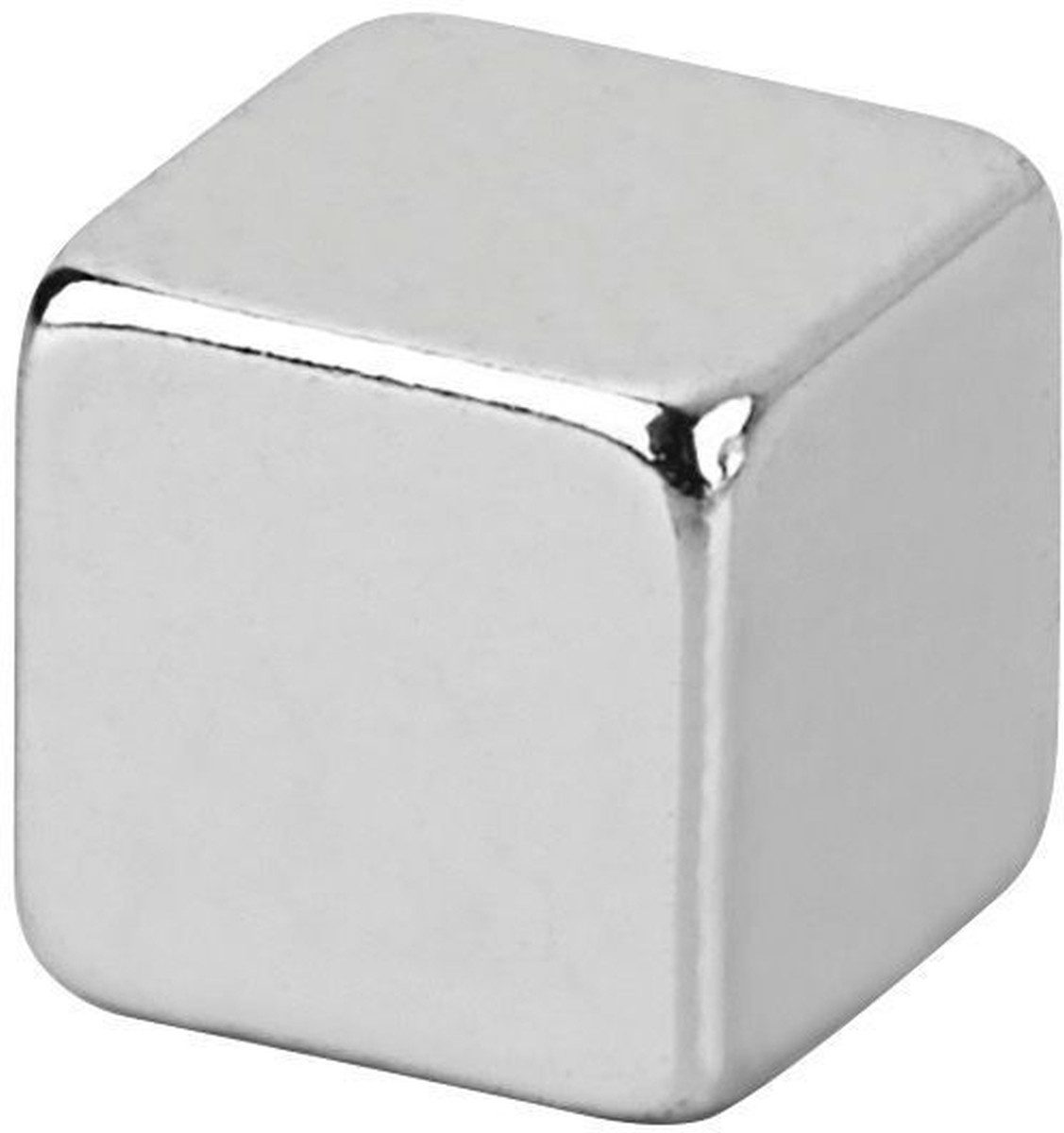 MAUL Magnet Neodym-Würfelmagnet 7x7mm 1600g hellsilber VE=10 Stück