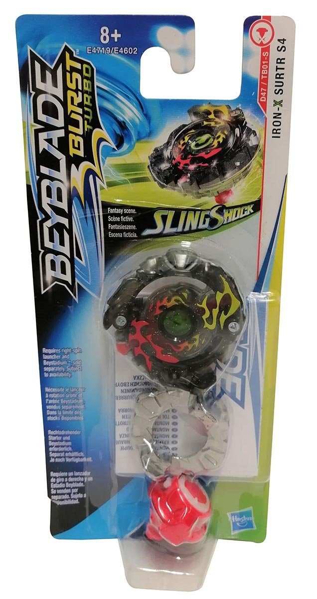 Hasbro Speed-Kreisel Hasbro E4719 Beyblade Burst Turbo Iron-X Surtr S4 Sling Shock Kreisel, Beyblade Burst Turbo Iron-X Surtr S4 Sling Shock Kreisel