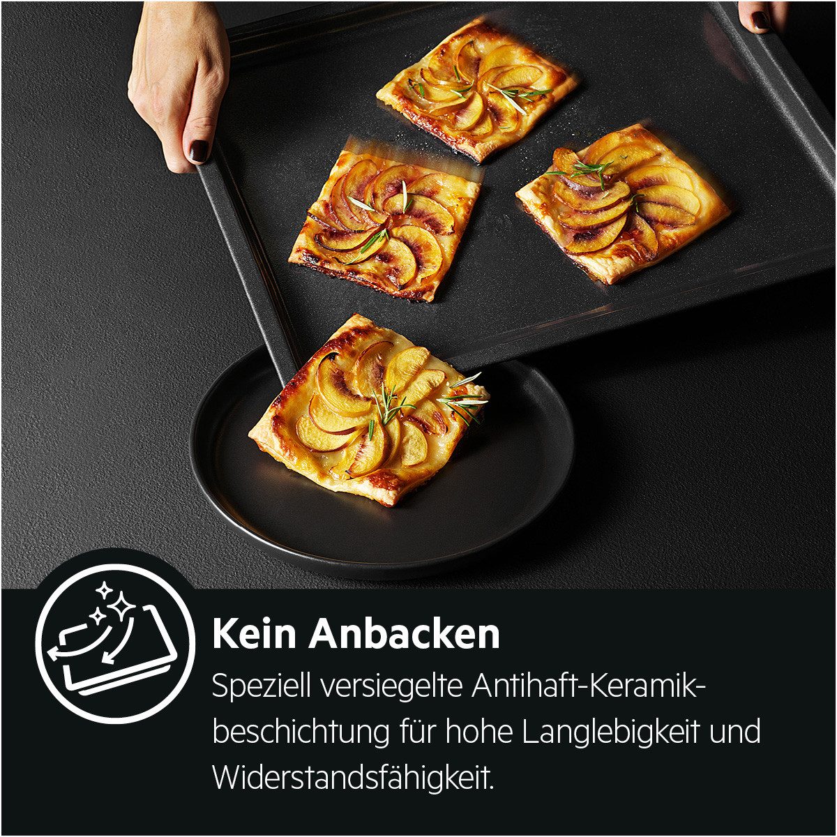 AEG Backblech Easy2Clean Antihaft – Backblech A9OOAF11, Metall, mit versiegelter Keramikbeschichtung