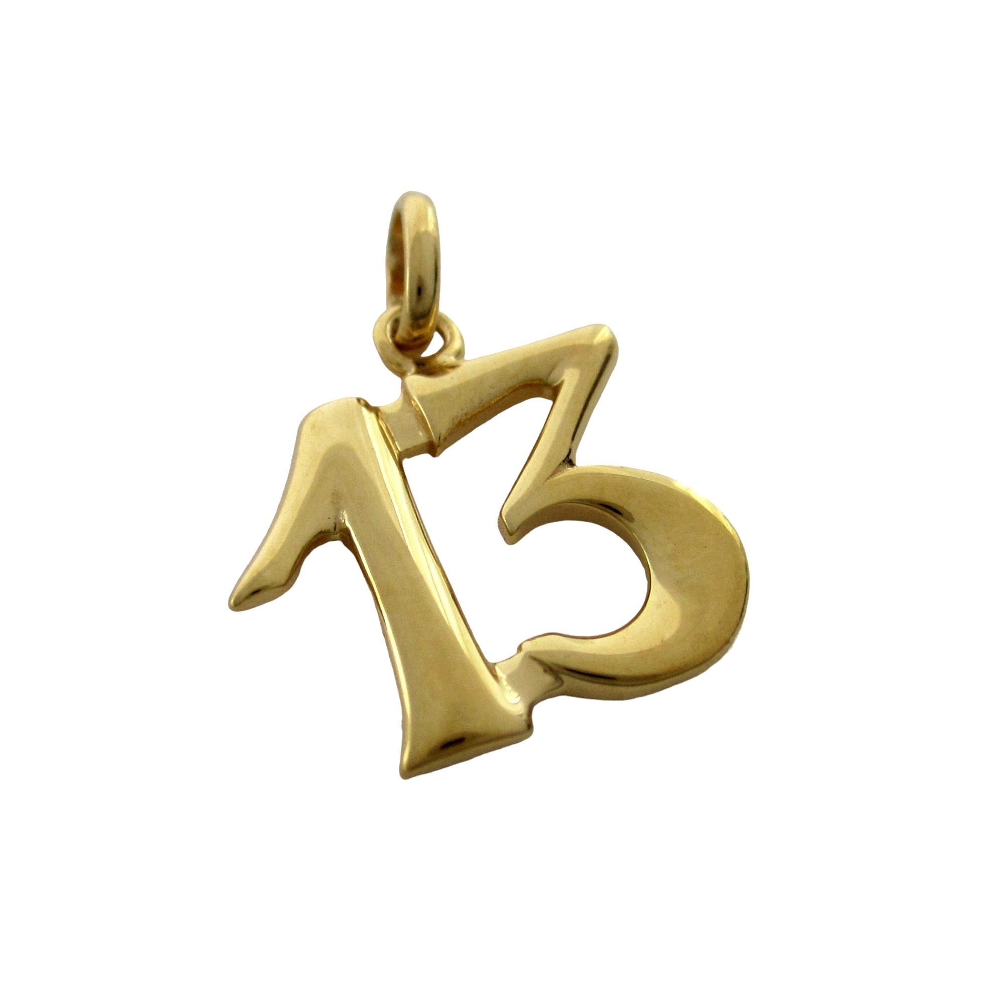 NICEANDnoble Kettenanhänger 333er Gelbgold Kettenanhänger 13 Glückszahl dre günstig online kaufen