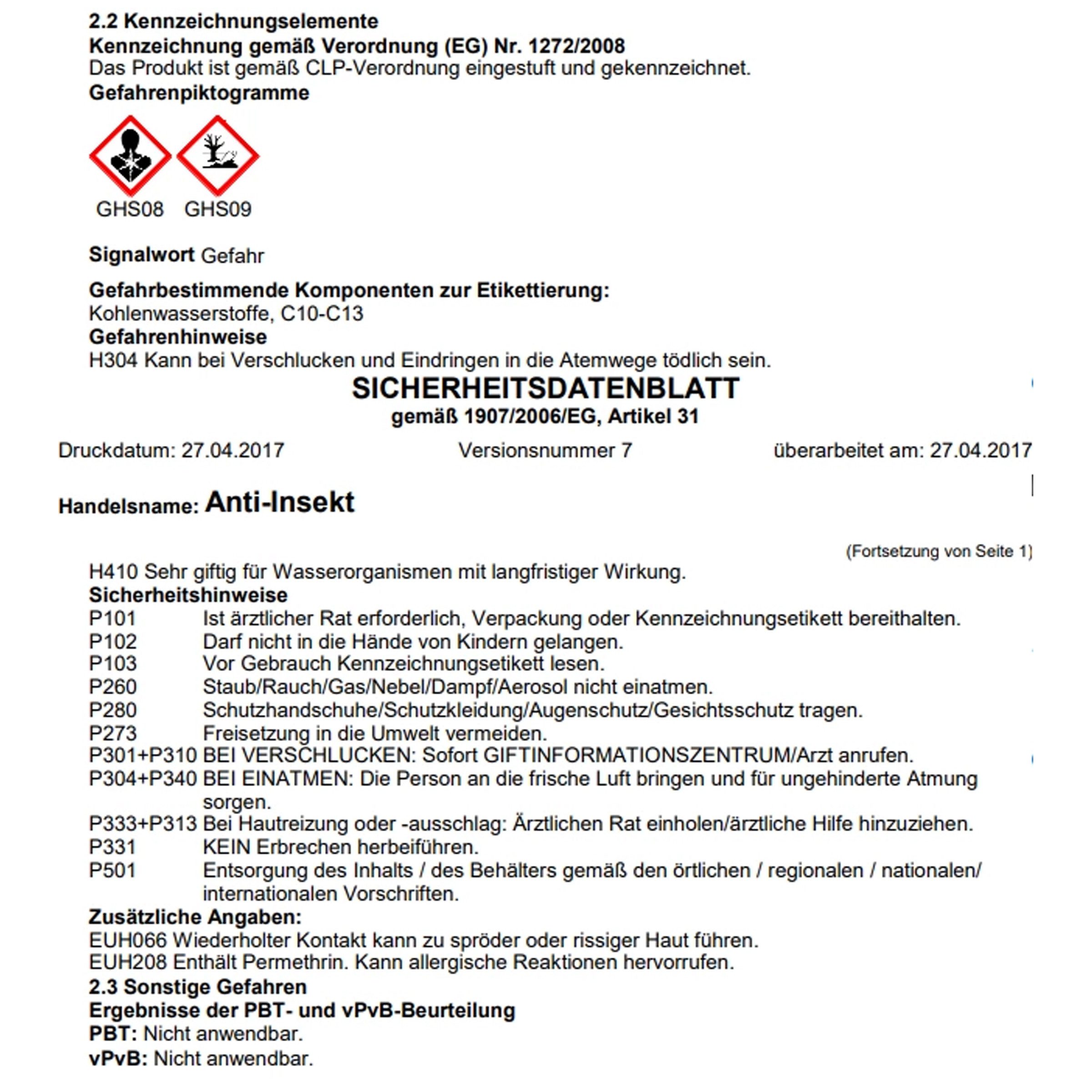 Remmers Holzlack Remmers Anti-Insekt, Bekämpfendes Insekten 5L