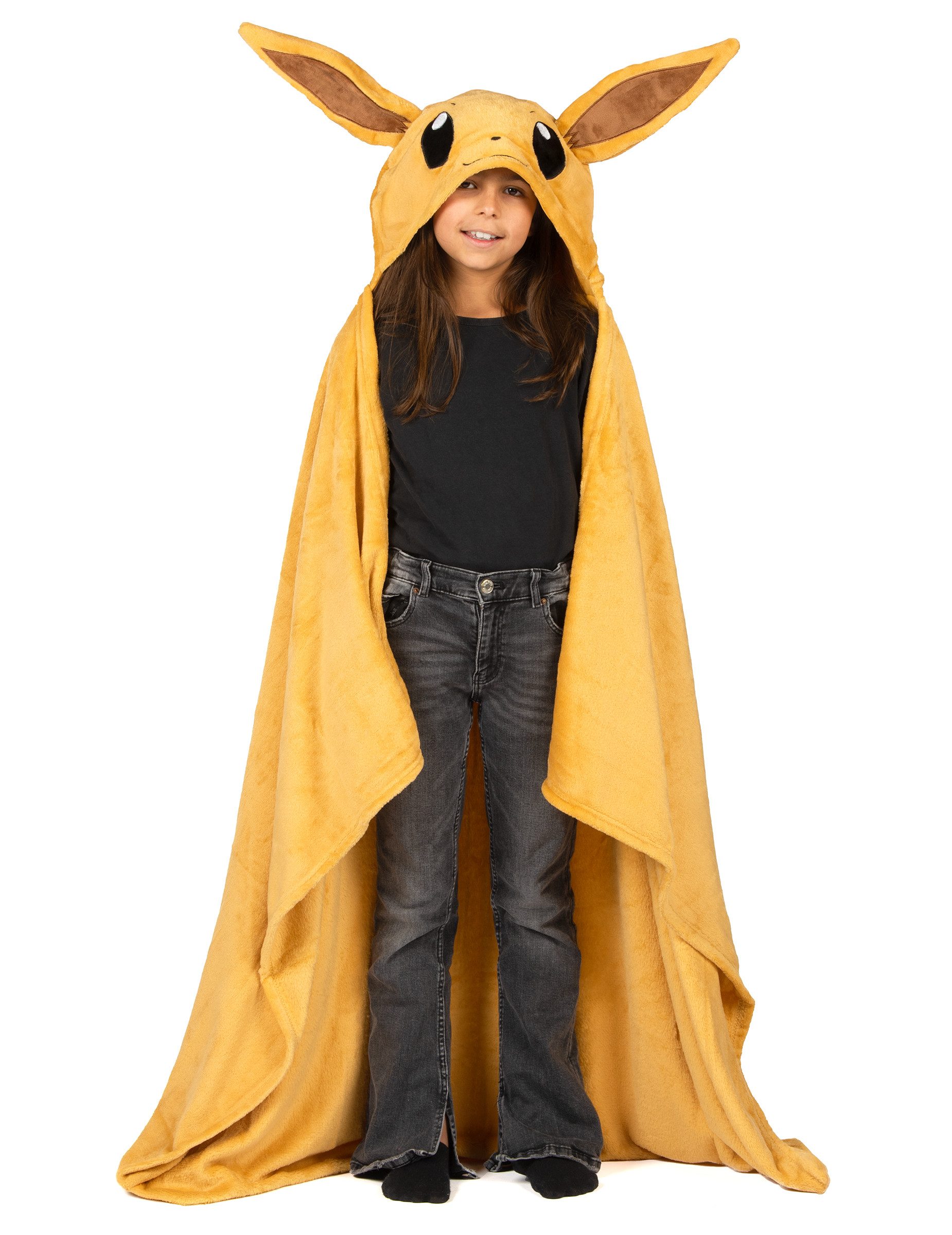 LYO Kostüm Pokemon Evoli-Kostüm mit Kapuze und Fleece Kapuze