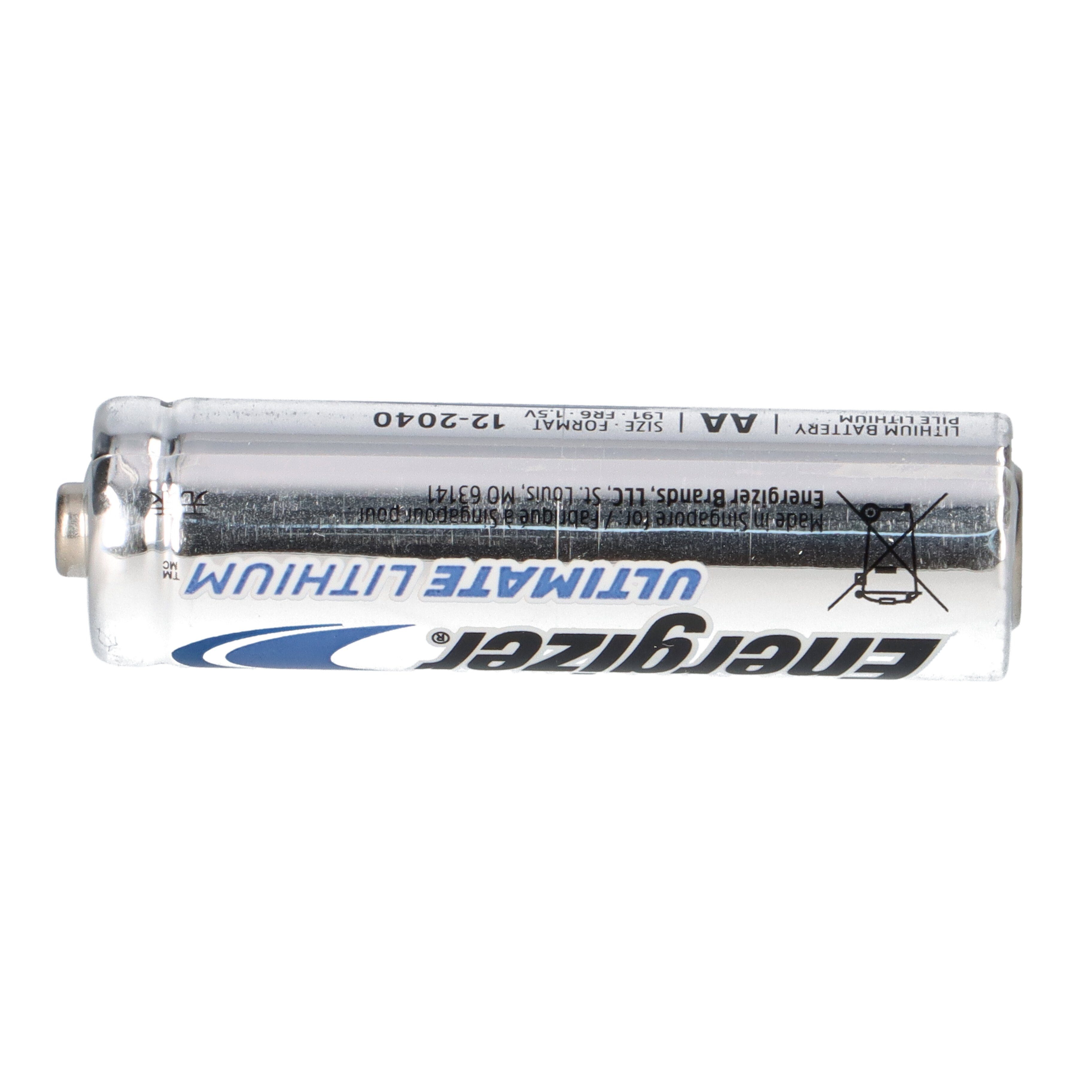 LR06 Energizer Energizer 1.5V Ultimate AA Batterie 10x Lithium Batterie