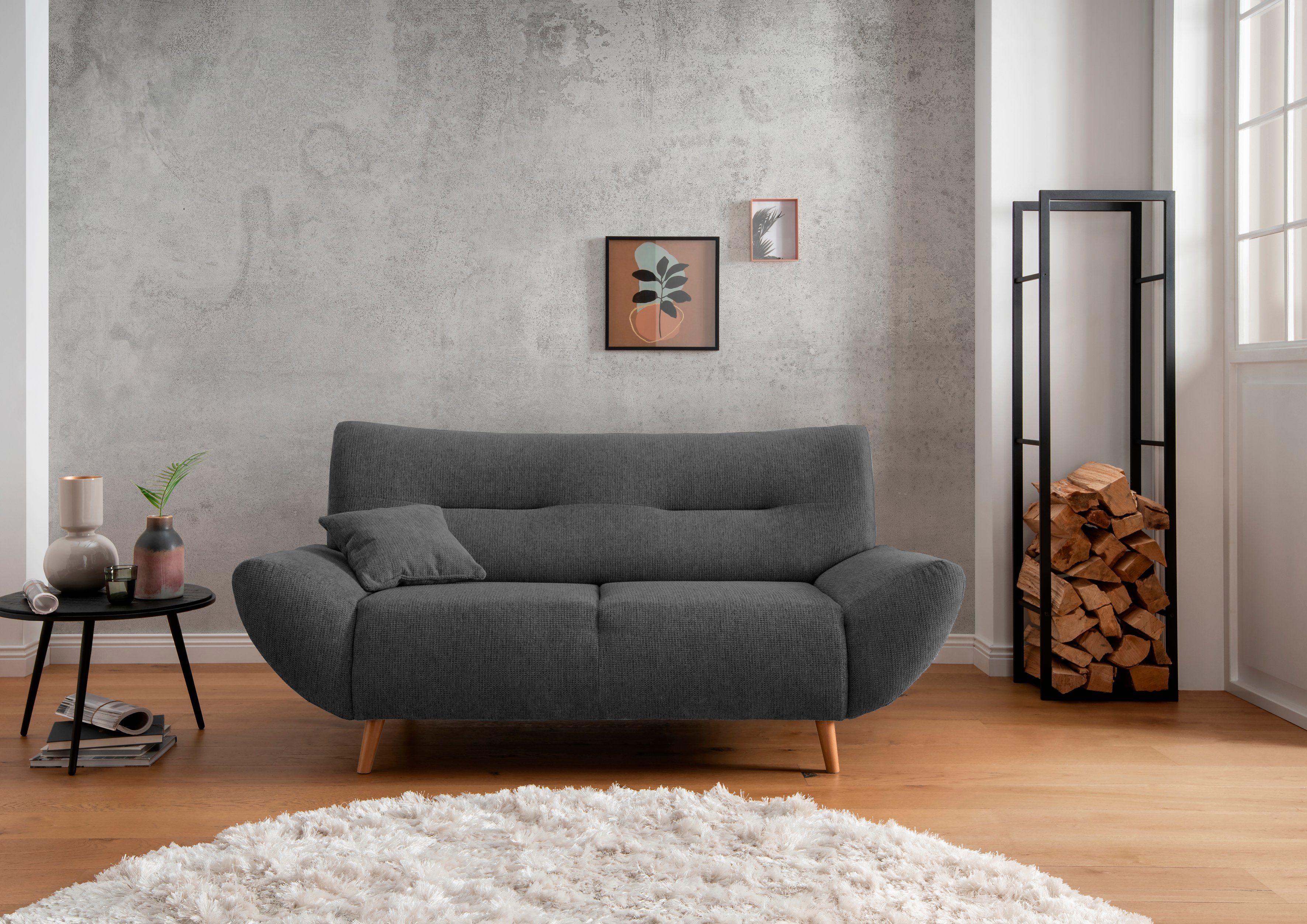 INOSIGN 2-Sitzer "Drago elegant und zeitlos, komfortabel, Holzfuß", frei im günstig online kaufen