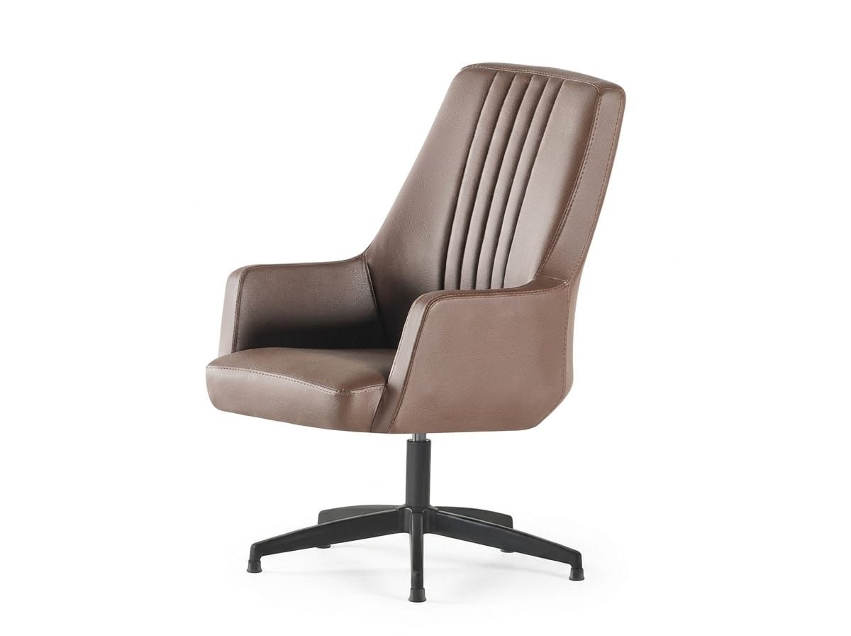 JVmoebel Schreibtischstuhl Konferenzstuhl Braun moderner Stil Designer Wohnzimmer Minimalismus, Made in Europa