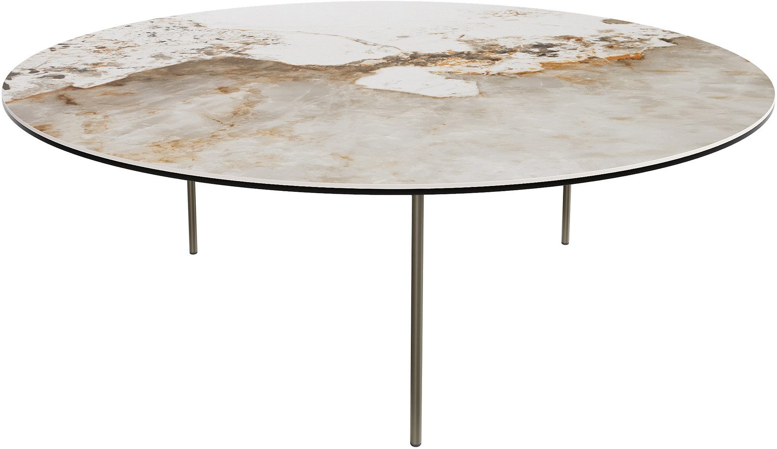 DELIFE Couchtisch Edge, Rund 100x100 cm günstig online kaufen