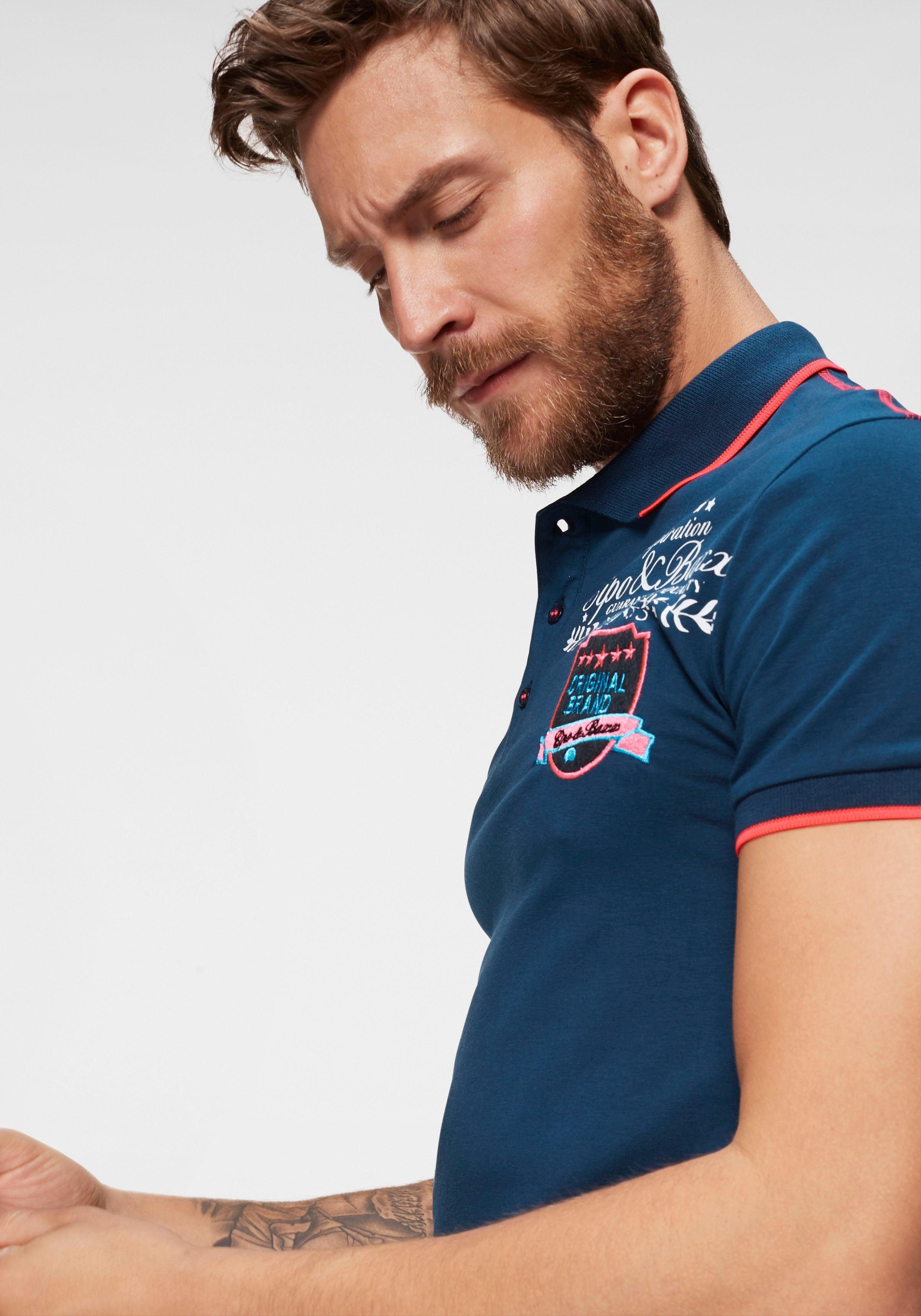 Cipo & Baxx Poloshirt Rowing Club bis Gr. 5XL