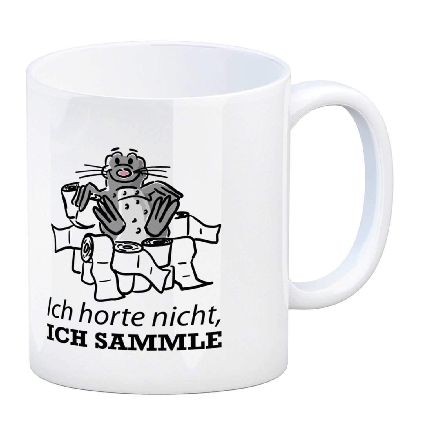 Tasse Ich horte nicht sammle Kaffeebecher mit Seeleopard auf
