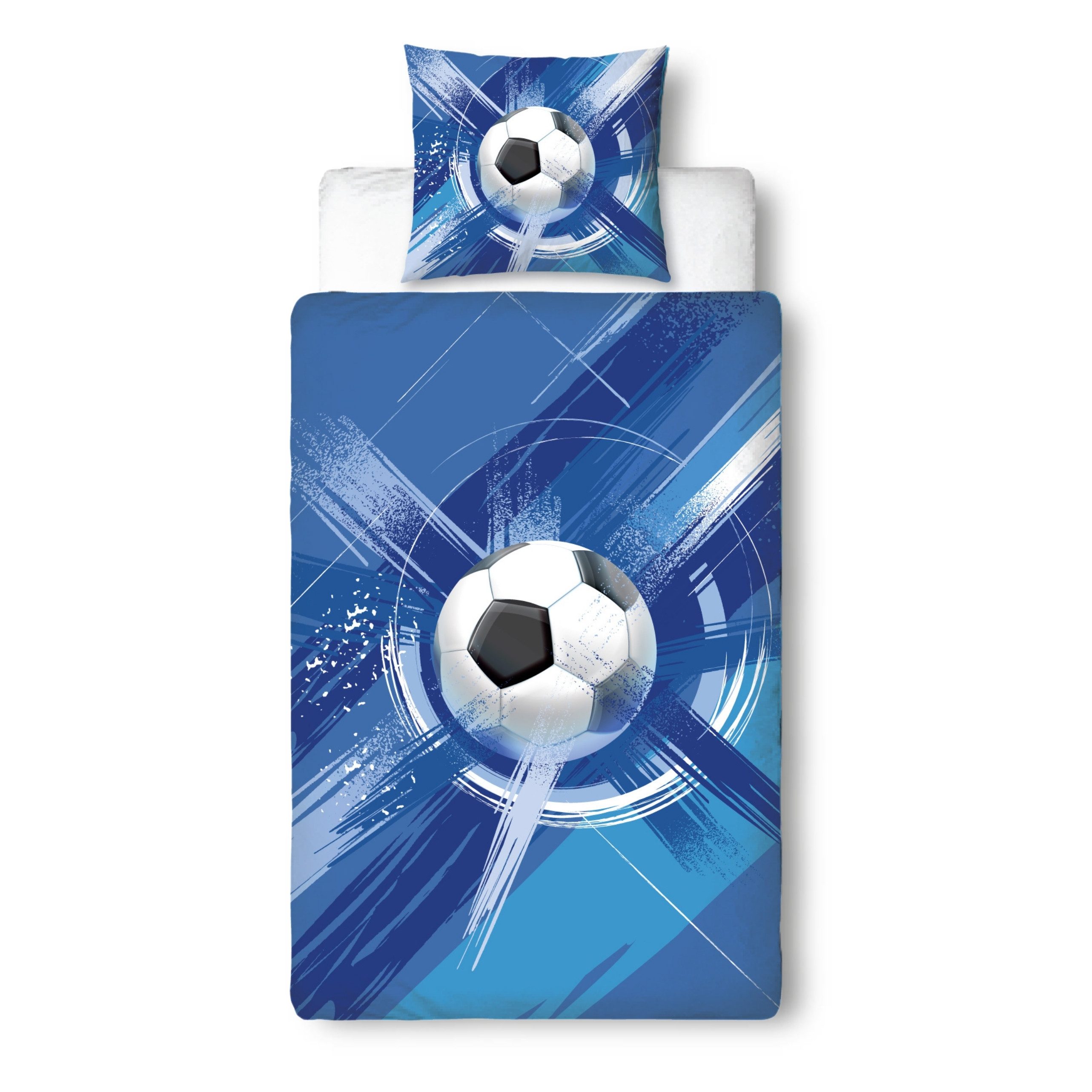 MTOnlinehandel Bettwäsche Fußball in 135x200 + 80x80 cm • Geschenkidee für günstig online kaufen