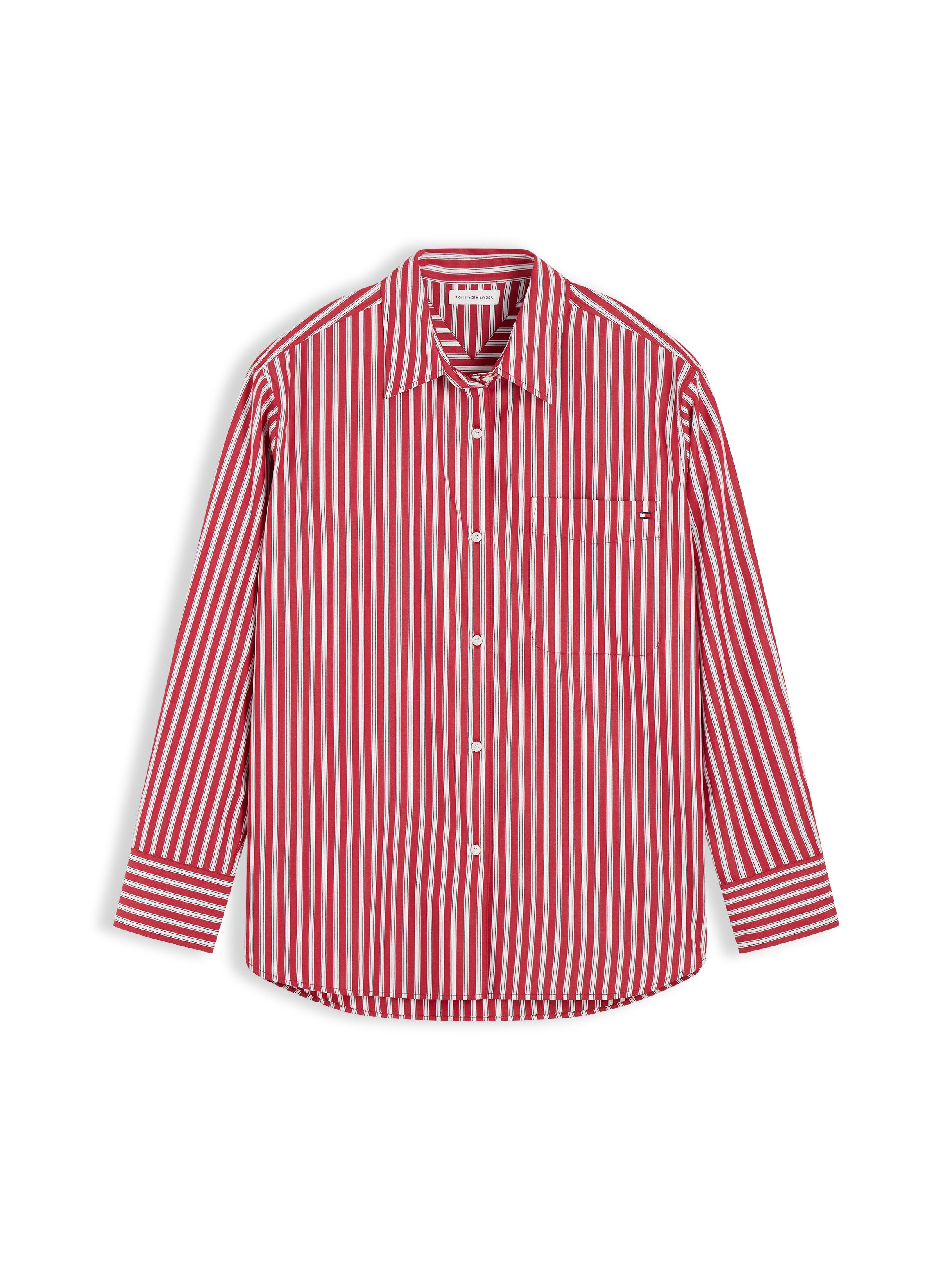 Tommy Hilfiger Langarmbluse ESS POPLIN EASY FIT SHIRT Baumwolle – Bild 5 von 5
