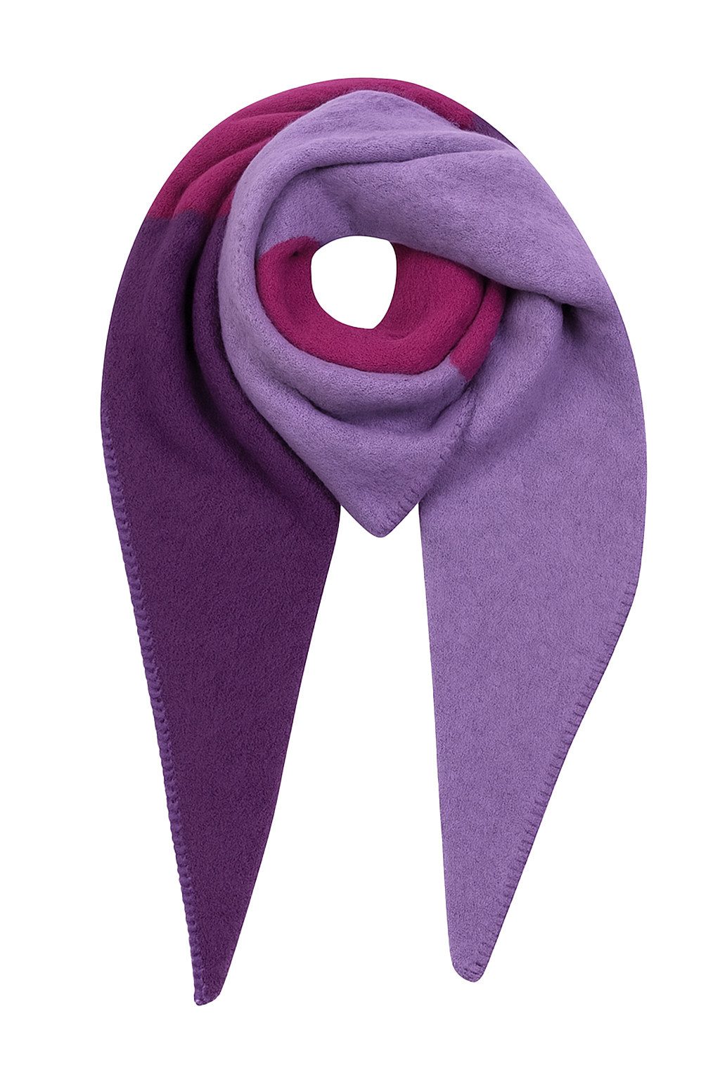 Faera Modeschal Modern mit Kontrastnaht, (1-St), 9429 in Lila