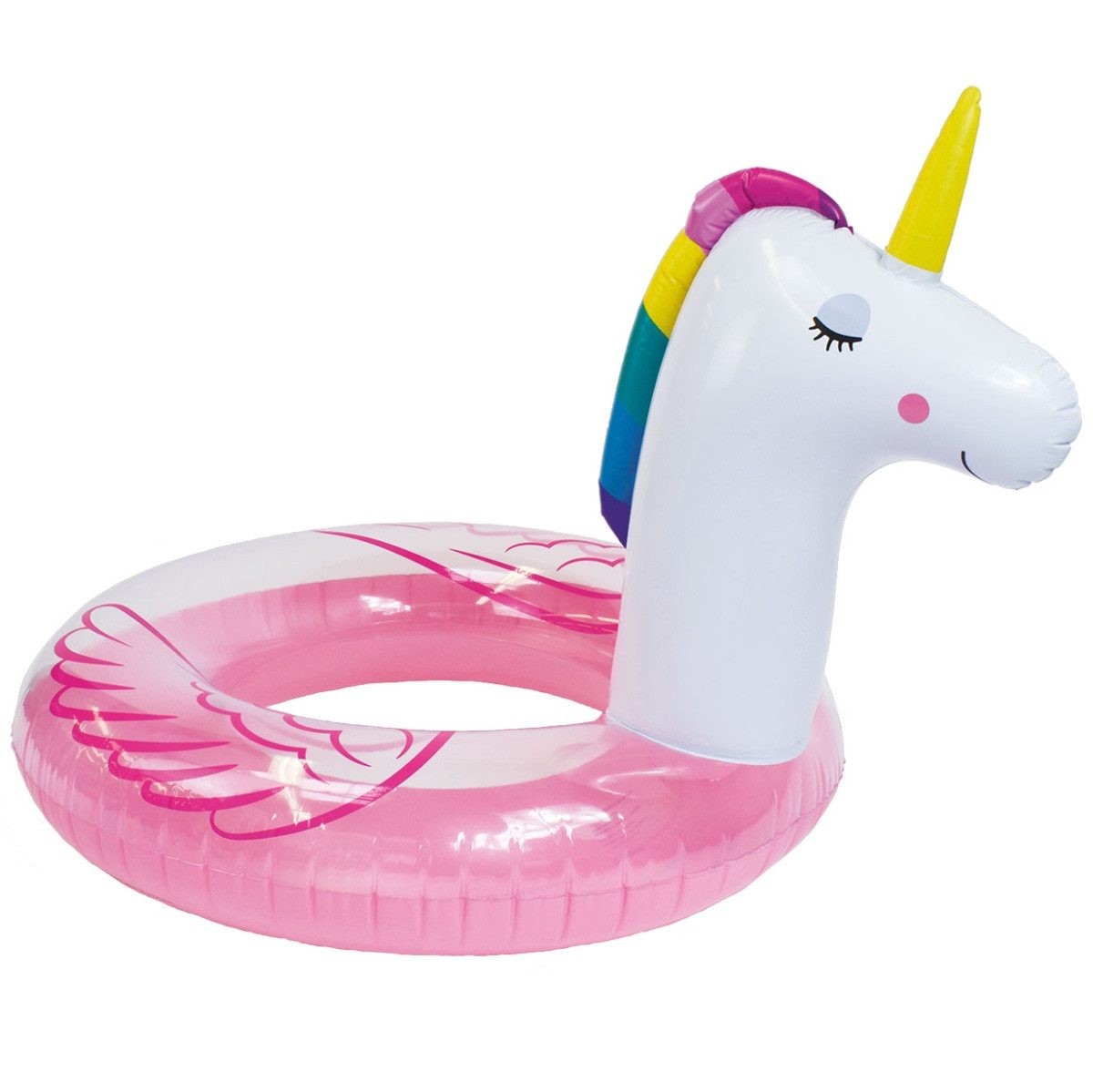 Swim Essentials Schwimmring Einhorn Ø 104 cm PVC rosa weiß 80 kg Traglast Pool Spaß Baden Kinder
