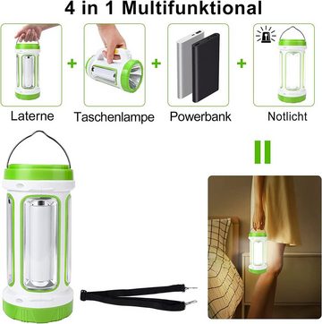 GelldG LED Taschenlampe LED Campinglampe, LED Solar Camping Lampe mit USB-Ladegerät