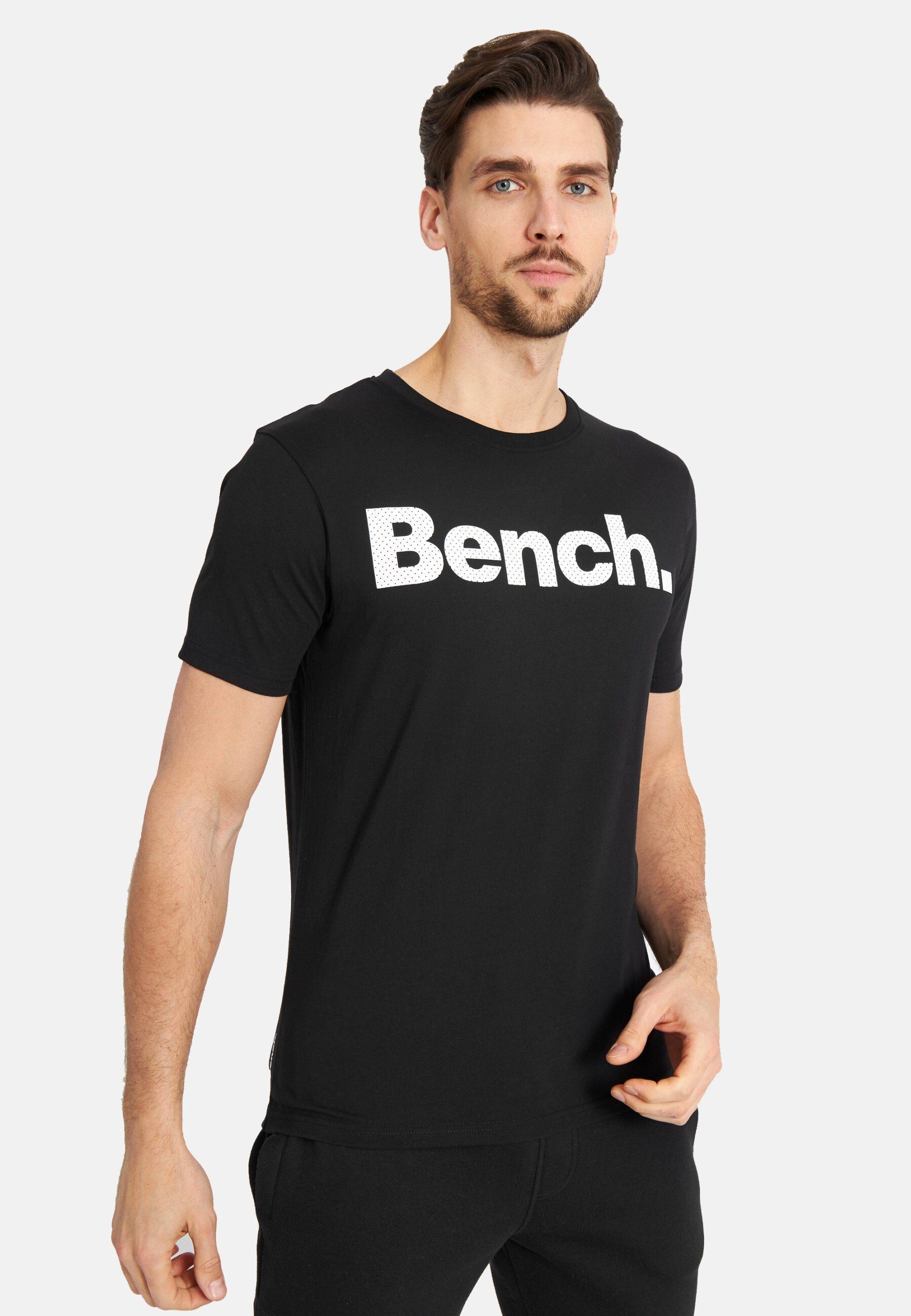 Kurzarm Bench. Shirt LEANDRO T-Shirt Unifarbenes T-Shirt