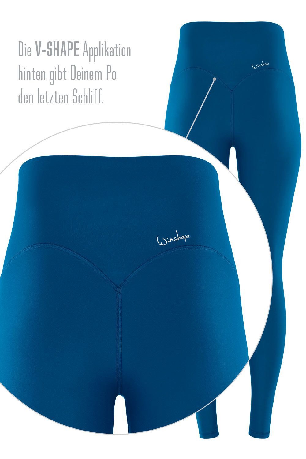 Winshape Leggings Functional Comfort HWL117C mit V-Shape Applikation und Core-Bund – Bild 5 von 5