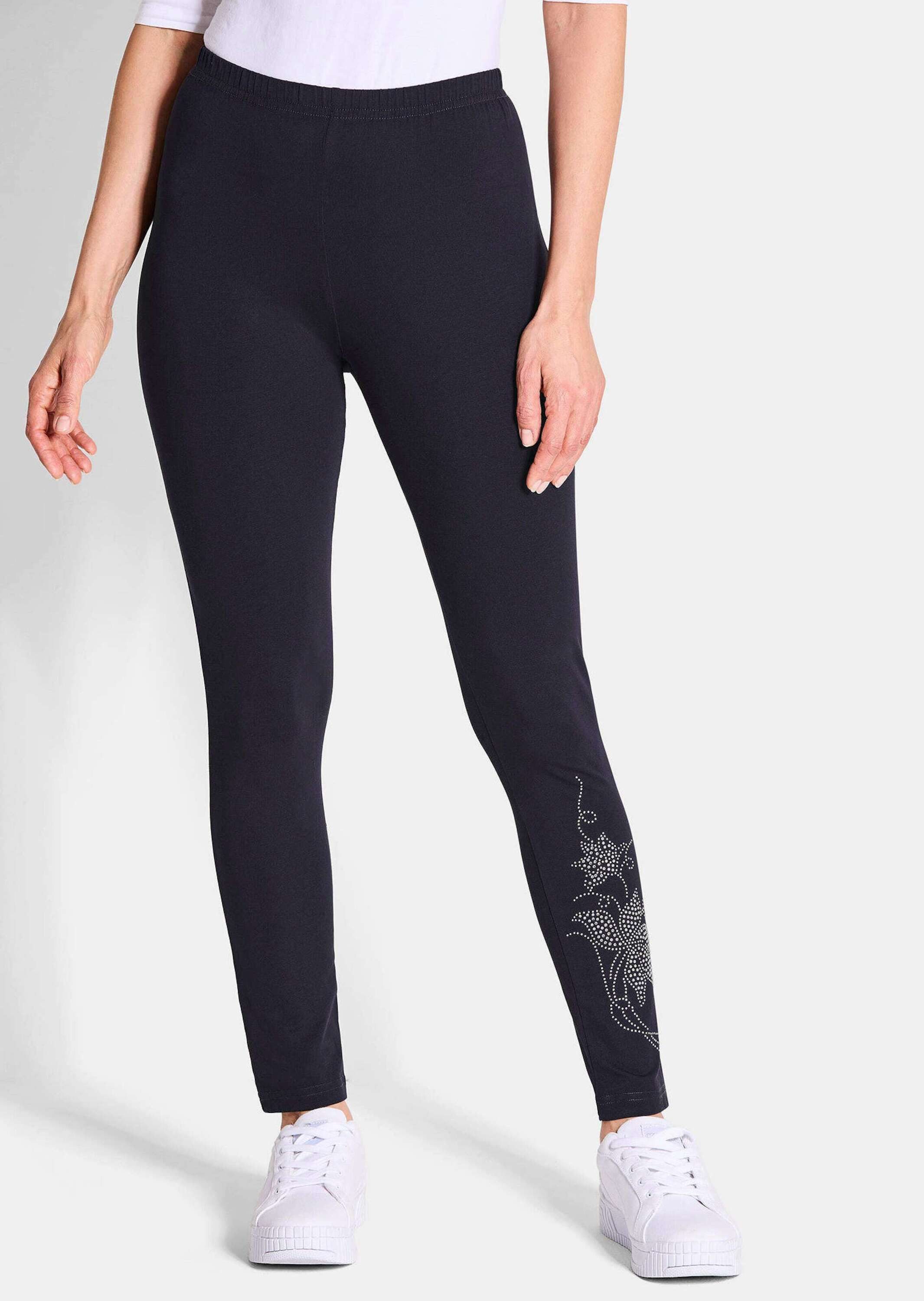 GOLDNER Jogginghose Bequeme Baumwoll-Leggings, 2-Stück Glitzervariante mit günstig online kaufen