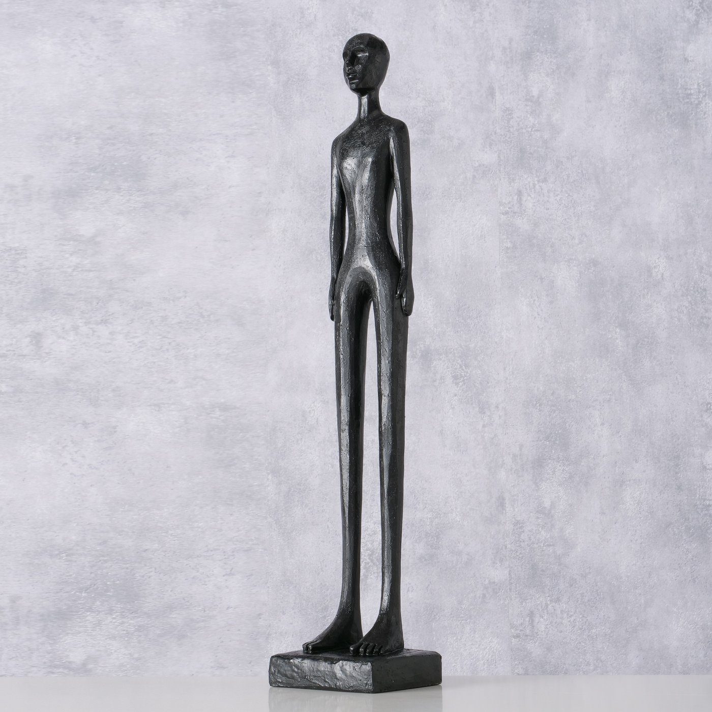 BOLTZE Dekofigur "Clemont" aus Kunstharz in schwarz, Skulptur