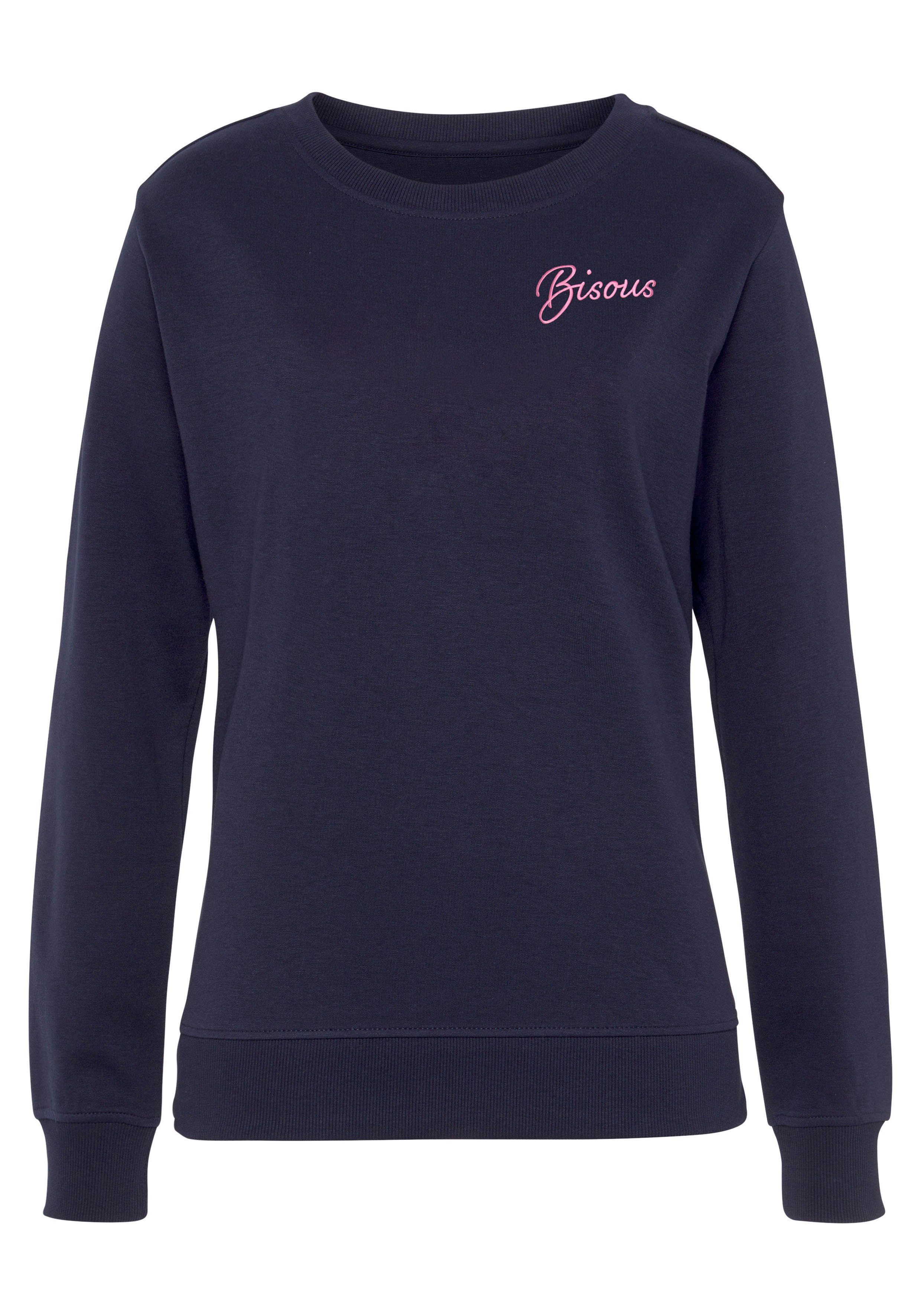 Vivance Sweatshirt, (1 tlg.), Sweatshirt mit Frontprint, Loungeanzug günstig online kaufen