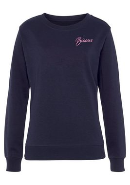 Vivance Sweatshirt (1-tlg) Sweatshirt mit Frontprint, Loungeanzug