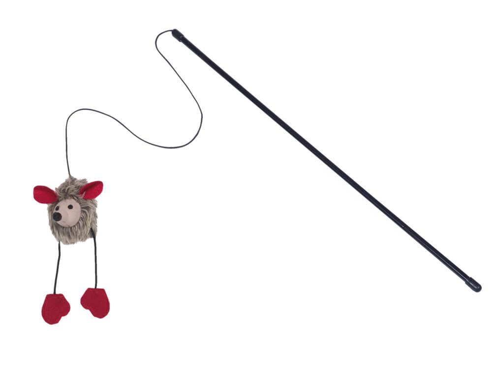 Nobby Tierkuscheltier Angel mit Plüsch Maus, mit Sound, 1St.