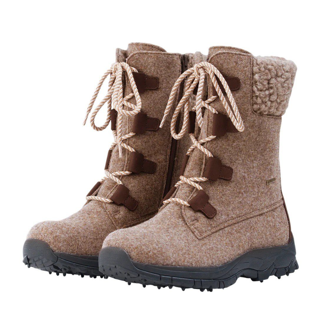 Riekko GTX (Wollfilz, Spike-Sohle, wasserdicht, extrem warm) sandbraun Winterstiefel