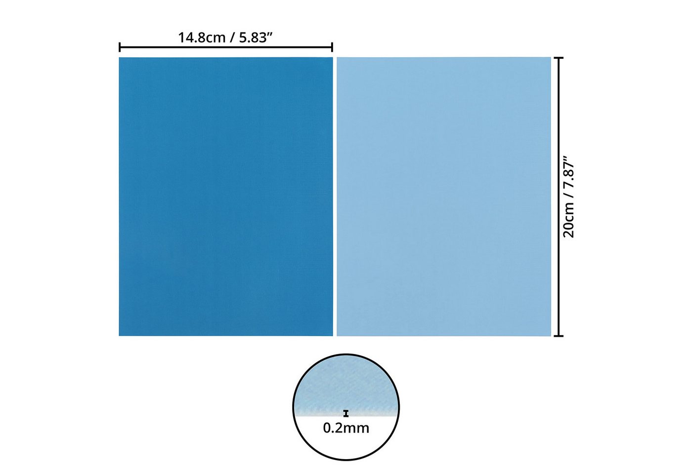 Thumbnail - Belle Vous Aquarellpapier Nylon Flickzeug (15-teilig) für Pool und Kleidung