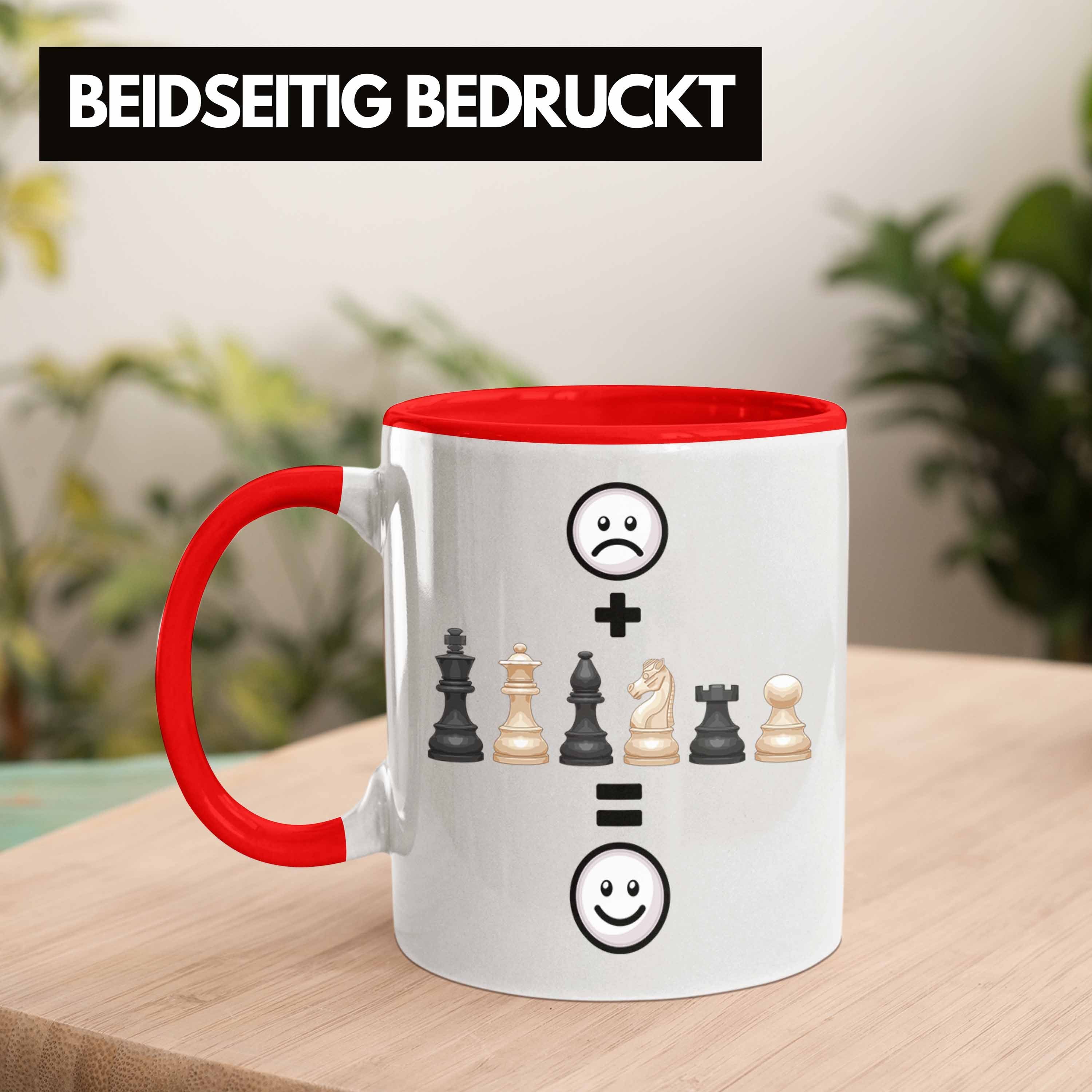 Tasse Schach-Spieler Rot Schach Lustige Geburtstag Geschenkid Trendation für Geschenk Tasse