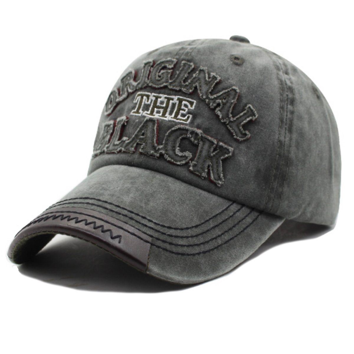 Baseball Cap Original The Black Vintage Style Used Washed Look Retro Baseballcap