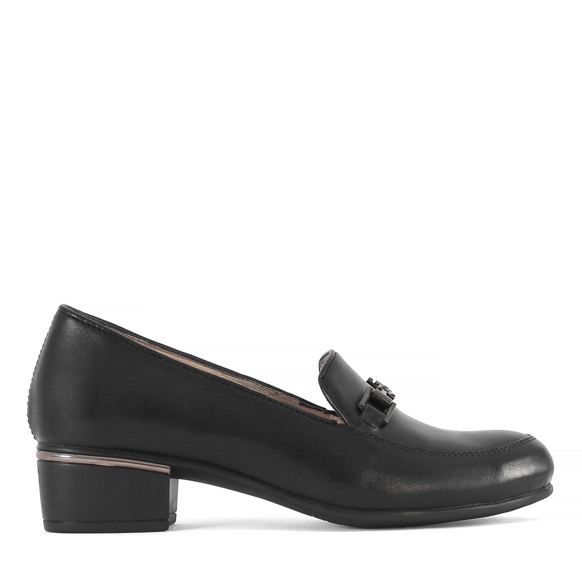 Celal Gültekin Business Slipper Blockabsatz Schmuckdetail Damen Pumps Glatt günstig online kaufen