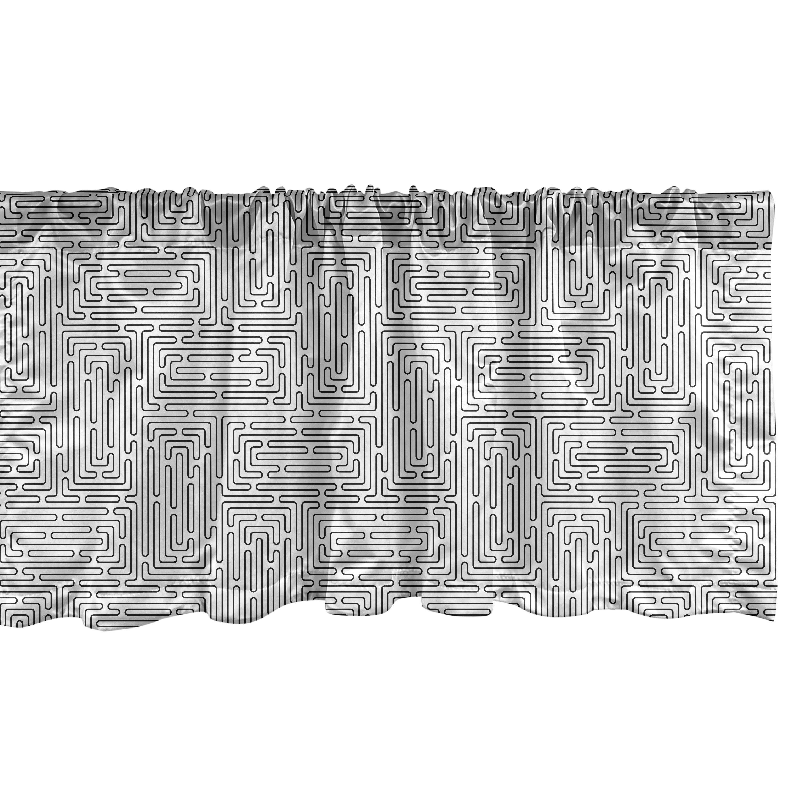 Scheibengardine Vorhang Volant Hand Streifen Schlafzimmer für gezeichnete Microfaser, Dekor Abakuhaus, Stangentasche, Küche mit Abstrakt Moderne