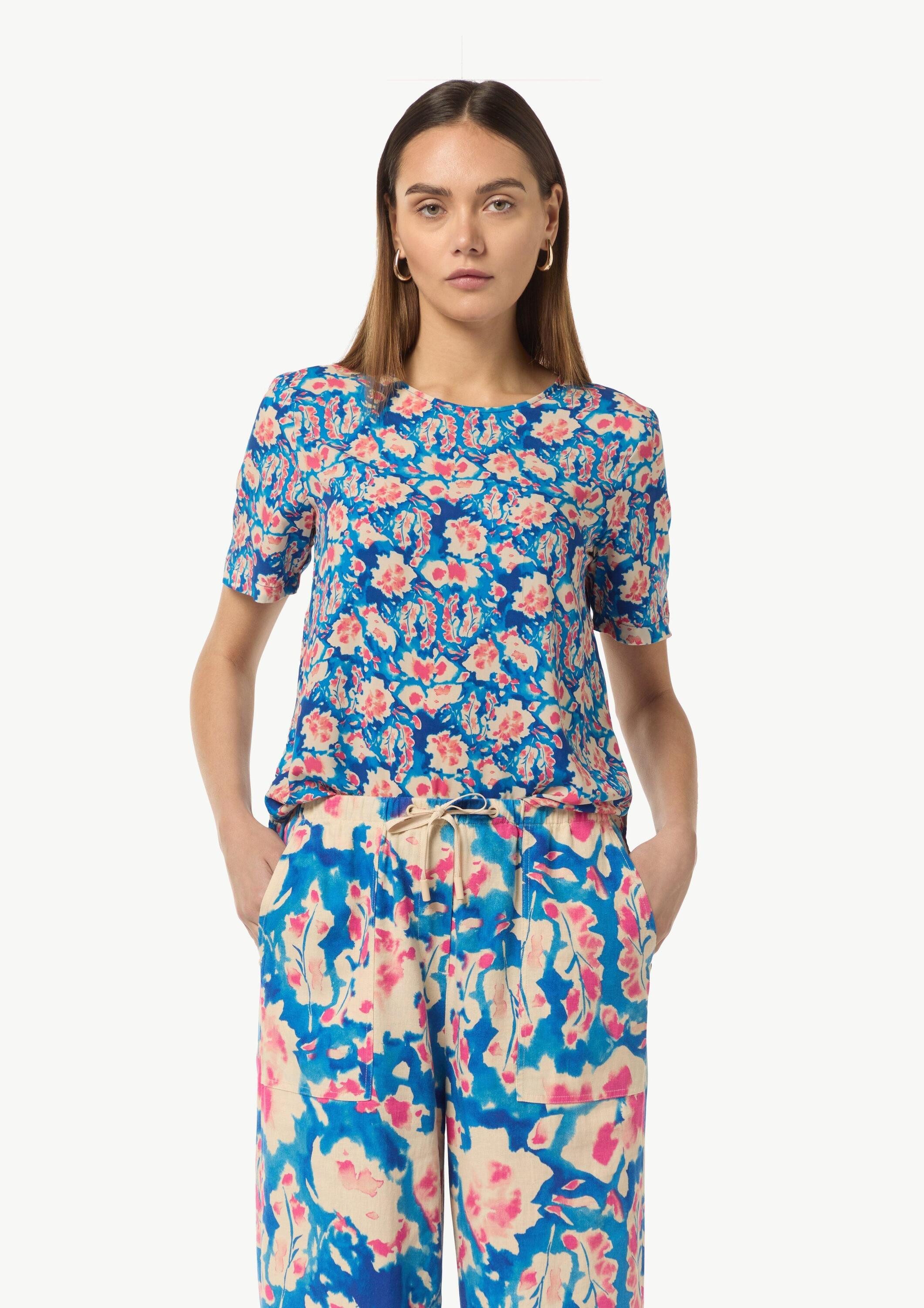 comma Kurzarmbluse Bluse Блузкиshirt mit Cut-out