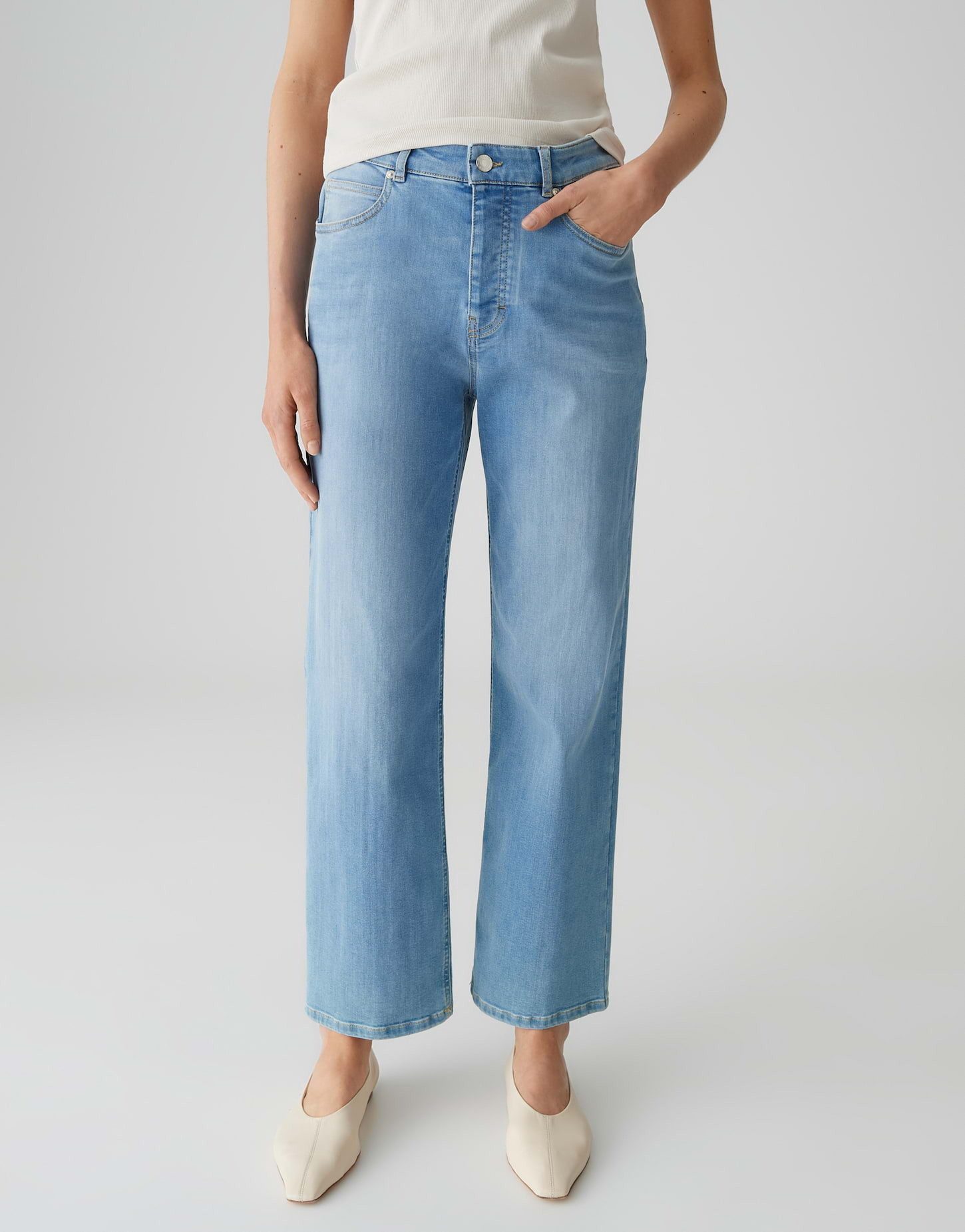OPUS PANTS Relax-fit-Jeans MARI IVY aus aus Dry Indigo® Mid Rise Relaxed, w günstig online kaufen