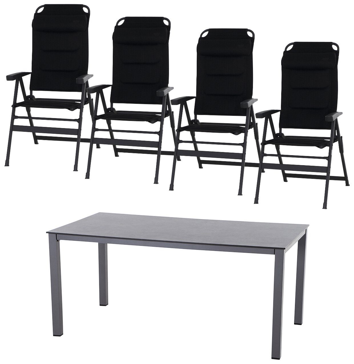 Siena Garden Garten-Essgruppe Premium, (5-tlg)