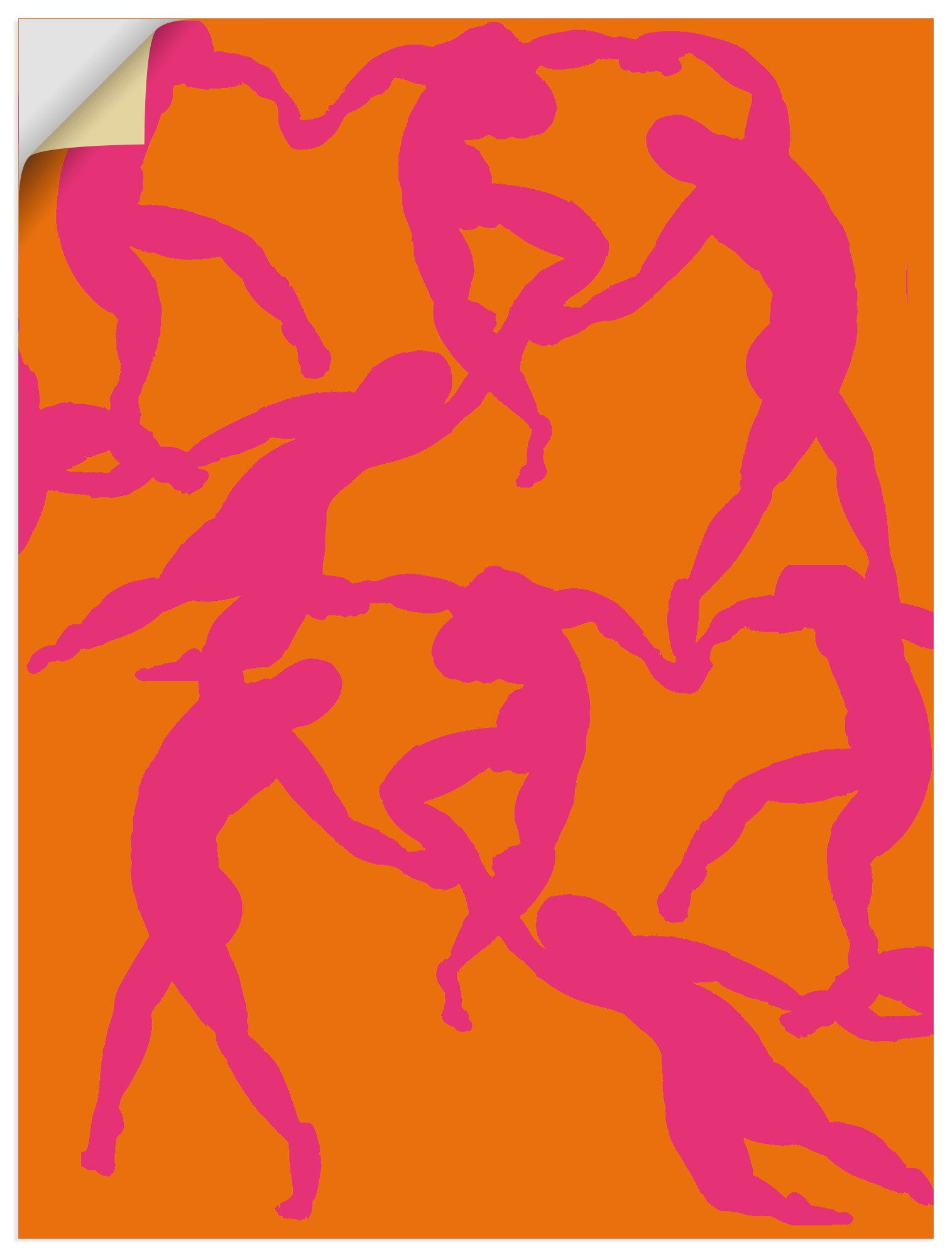 Artland Wandbild Matisse - Der Tanz in pink-orange, Gruppen & Familien (1 St), als Alubild, Leinwandbild, Poster, Wandaufkleber in verschied. Größen