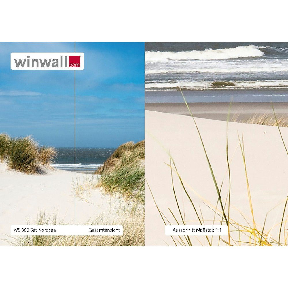 winwall Duschrückwand Duschrückwände ALU-Verbundplatte Dekor: Nordsee, (1-tlg), Wandverkleidung aus Alu