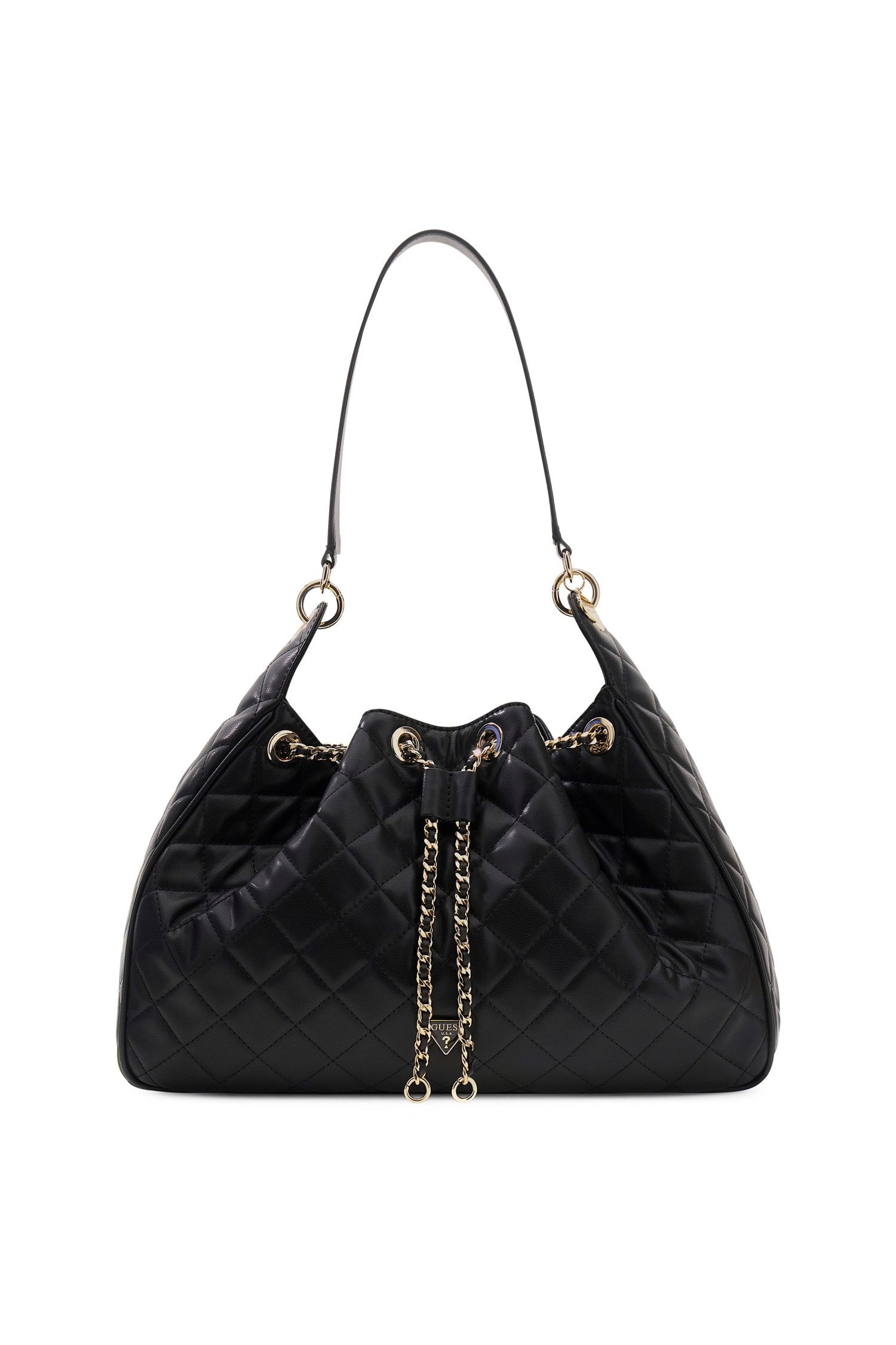 Guess Schultertasche HWQG2456010 JULIET HOBO Woman Hobo (Stück, 1-tlg., 1), Logoschriftzug
