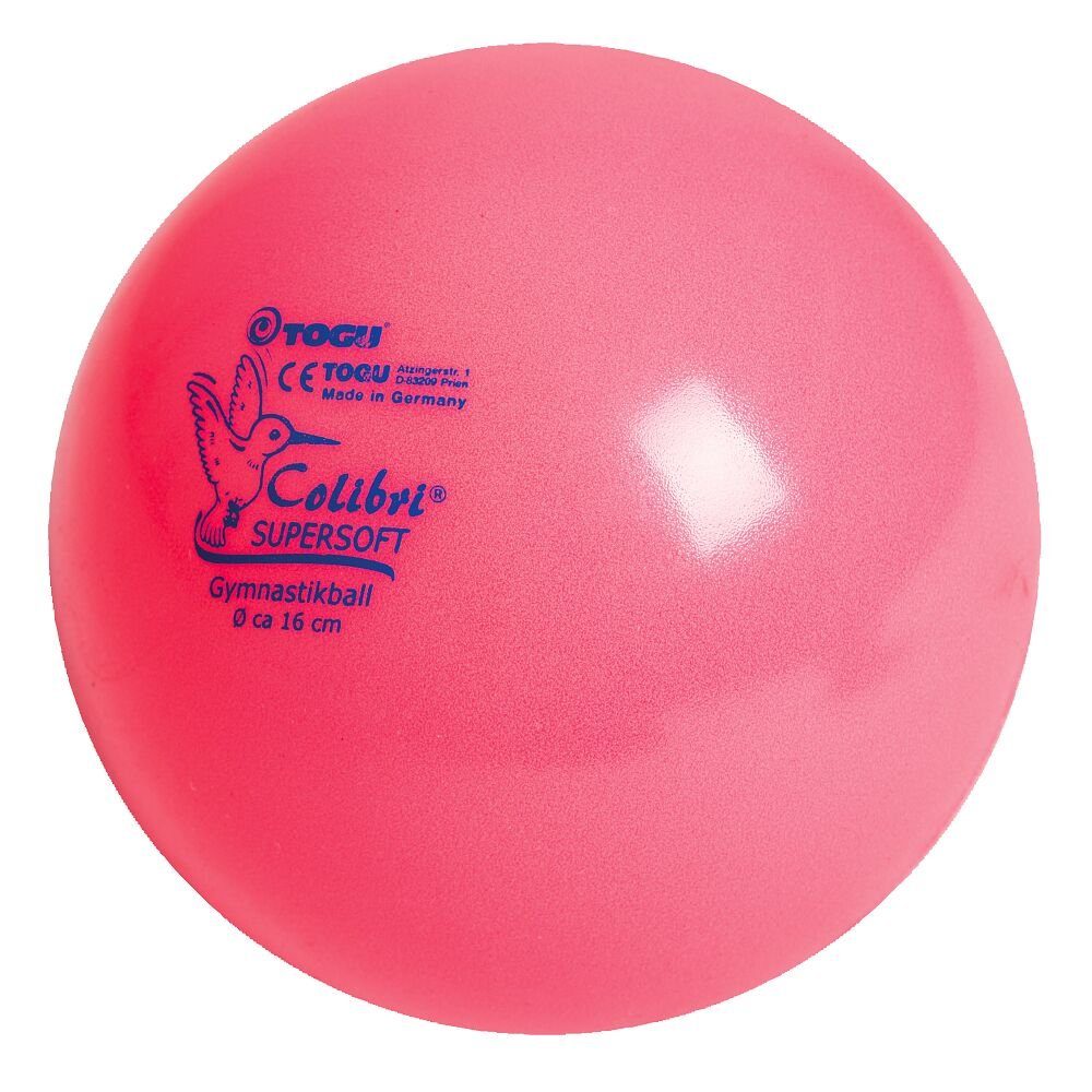 Gymnastikball Universell Pink Fitnessball einsetzbarer Colibri Supersoft, Spielball Togu