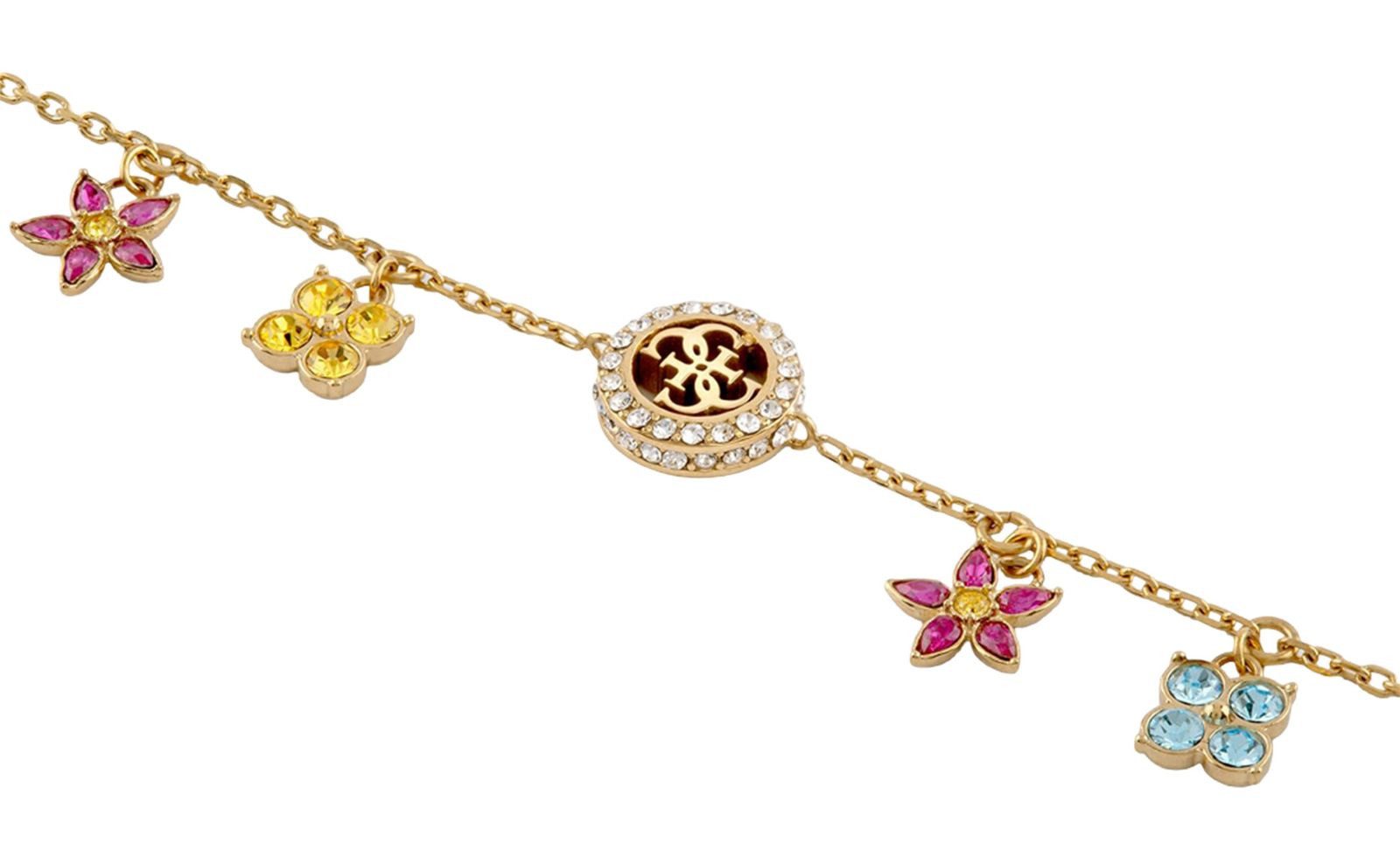 Guess Gliederarmband Flower Charms Bracelet