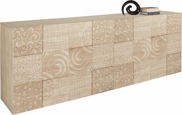 INOSIGN Sideboard Miro, Breite 241 cm mit dekorativem Siebdruck