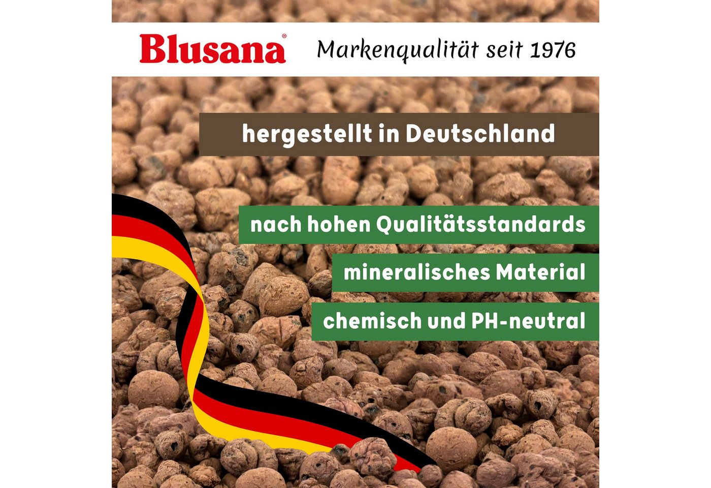 Thumbnail - Blusana Pflanzgranulat Blähton Hydrokultur Pflanzton Granulat 4-8 mm, (Hydrogranulat Tonkugeln 5 Liter), für Hydro & Hyd...
