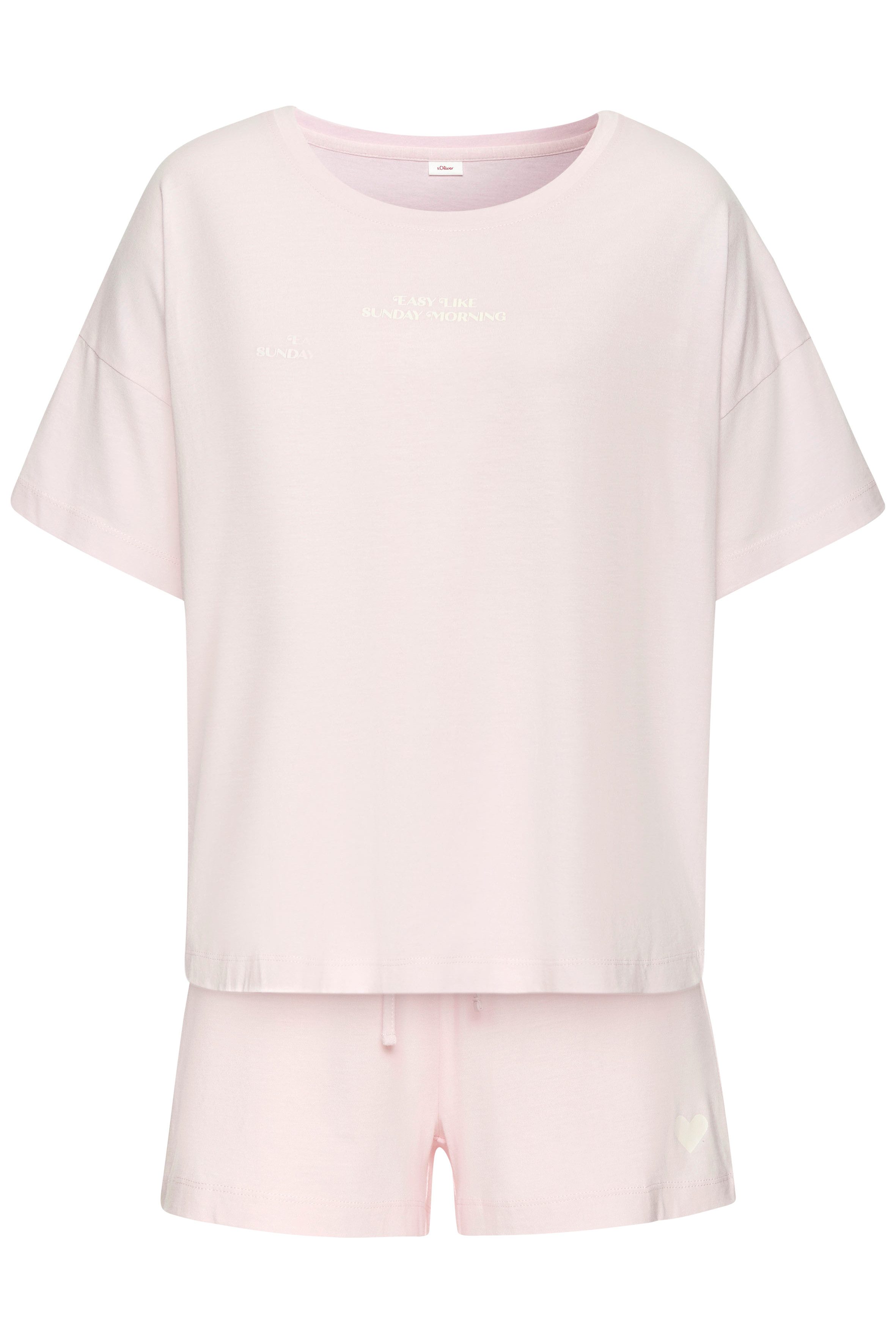 s.Oliver Shorty (Set, 2 tlg) mit kleinem Frontprint