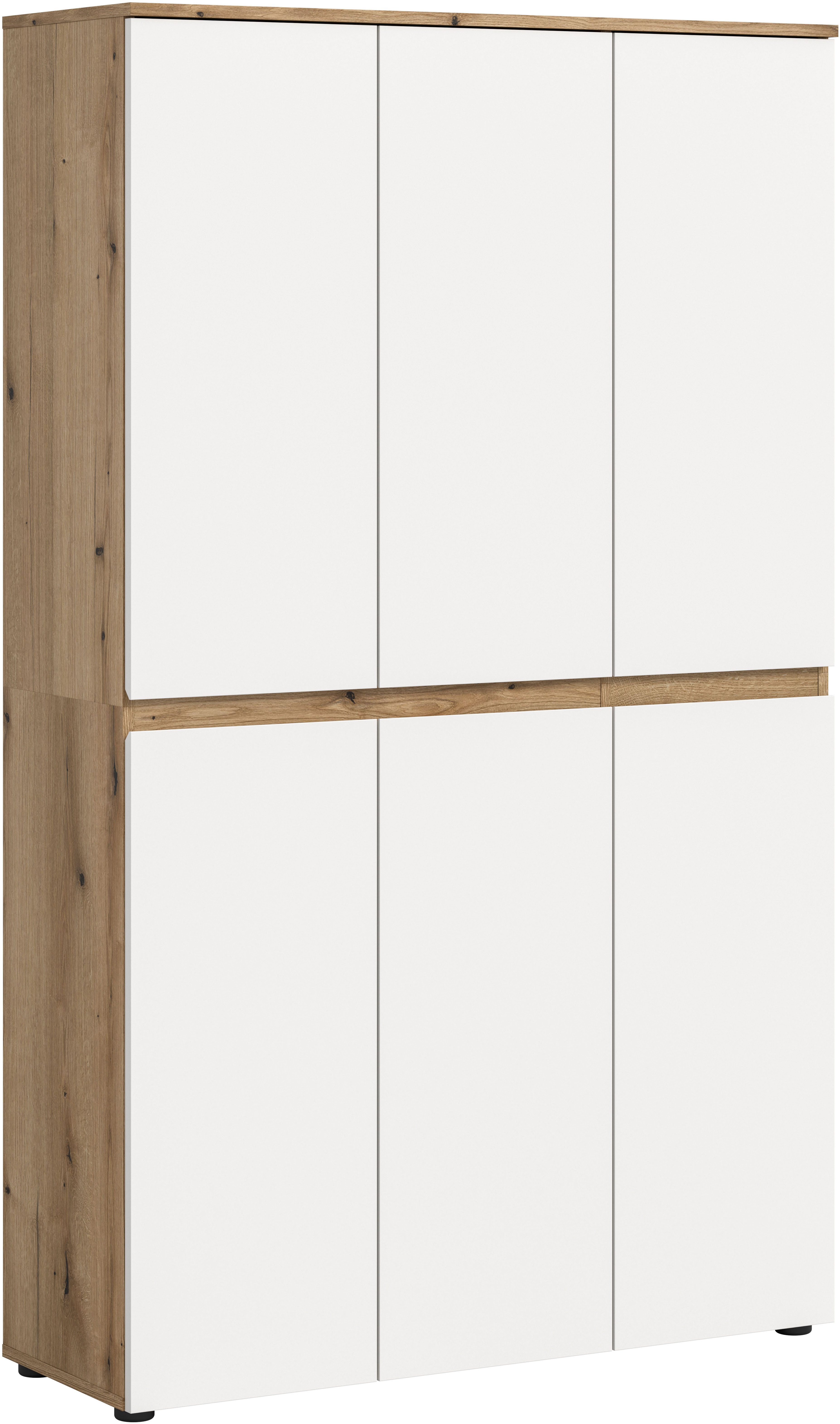 Home affaire Mehrzweckschrank CIPELA (1-St) BxH:105x175 cm, viel Stauraum, variable Einlegeböden, Kleiderstange