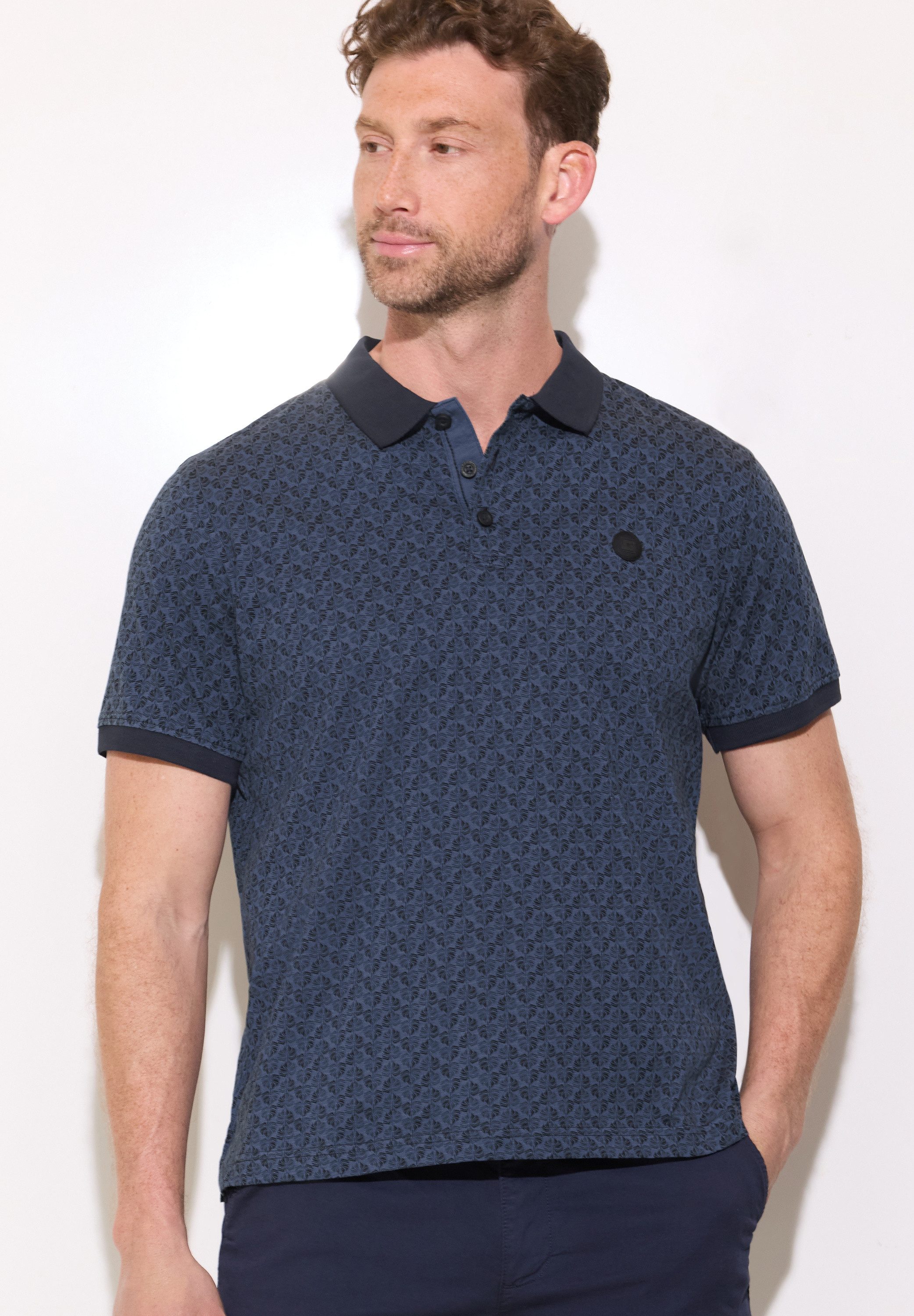STREET ONE MEN Poloshirt aus reiner Baumwolle