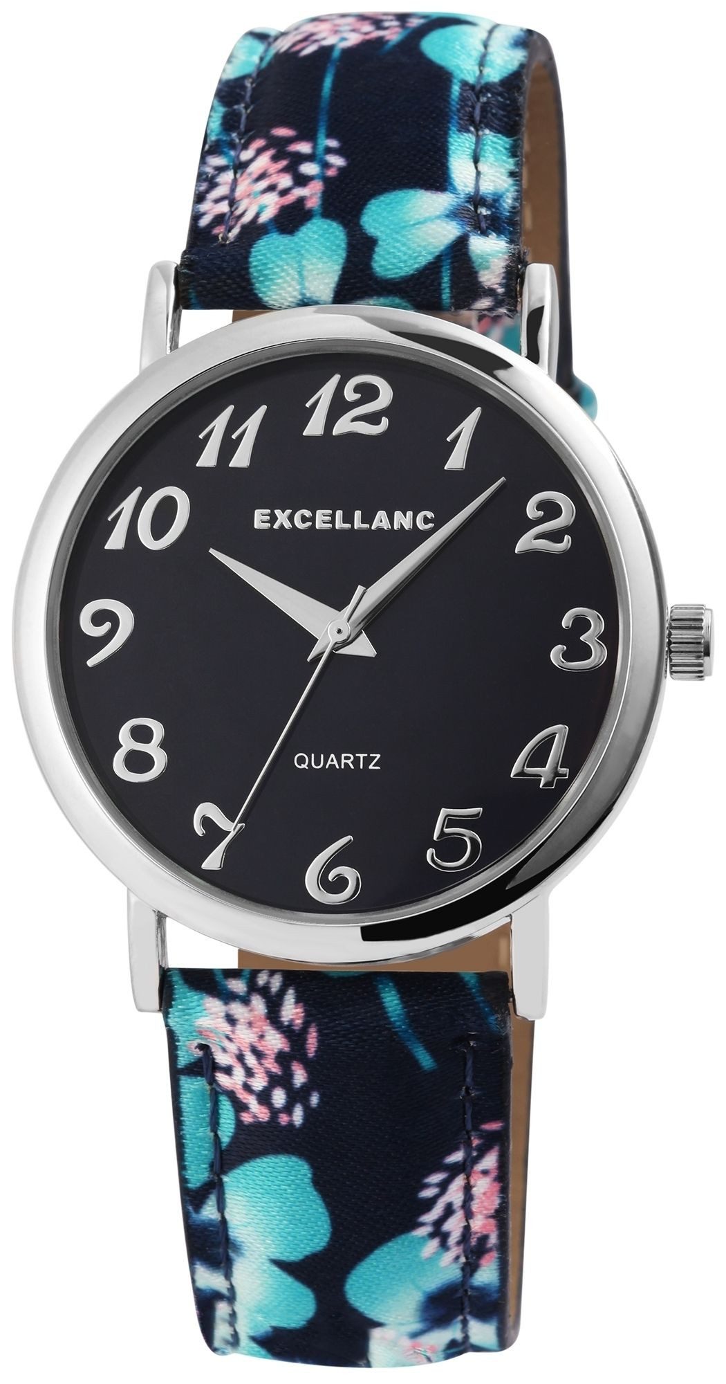 EXCELLANC Quarzuhr EX0346 Excellanc Damenuhr mit Lederimitationsband, Damen günstig online kaufen