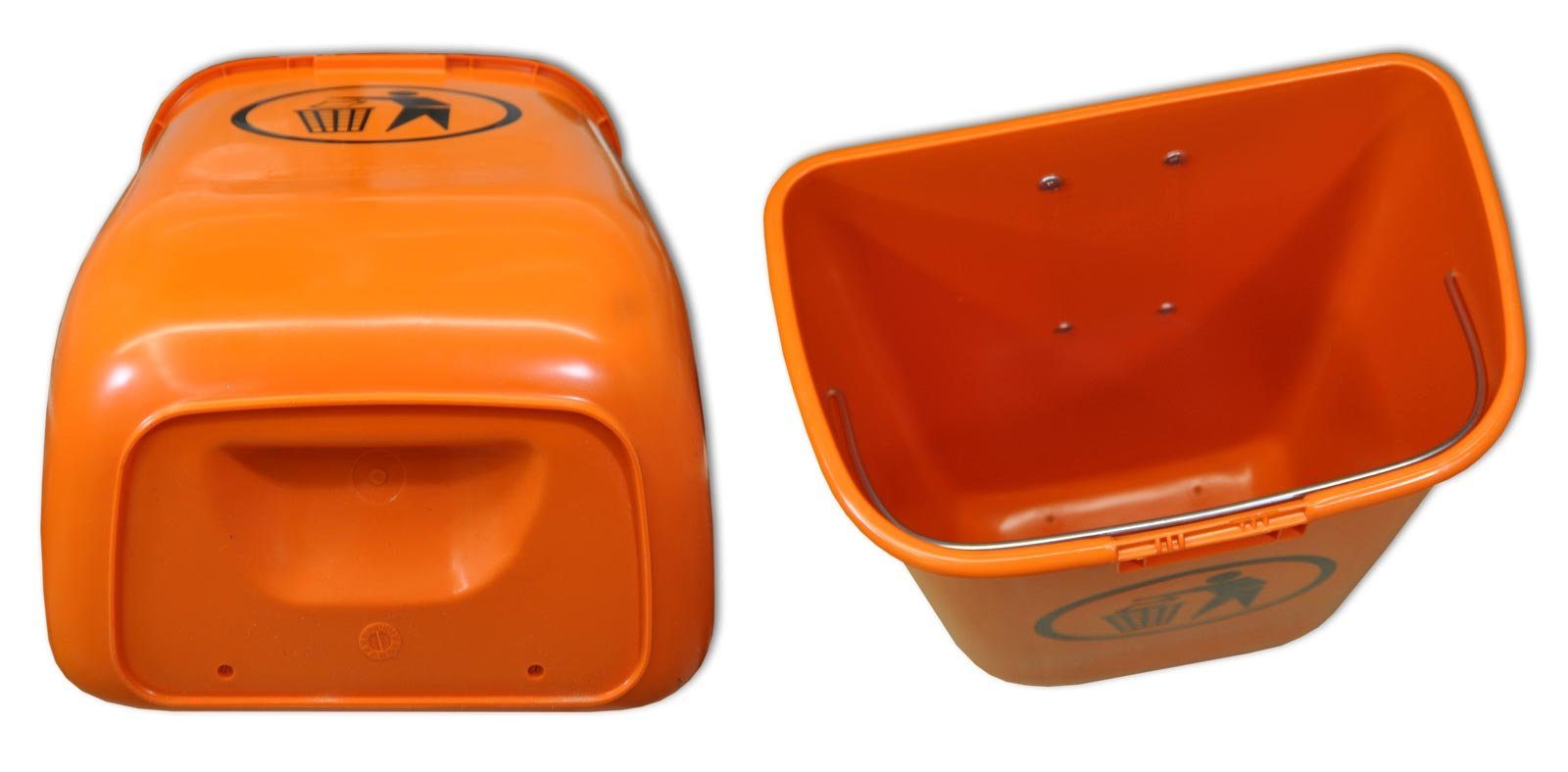 SULO Mülleimer Sulo Original Set orange Papierkorb mit Abfallbehälter Regenhaube